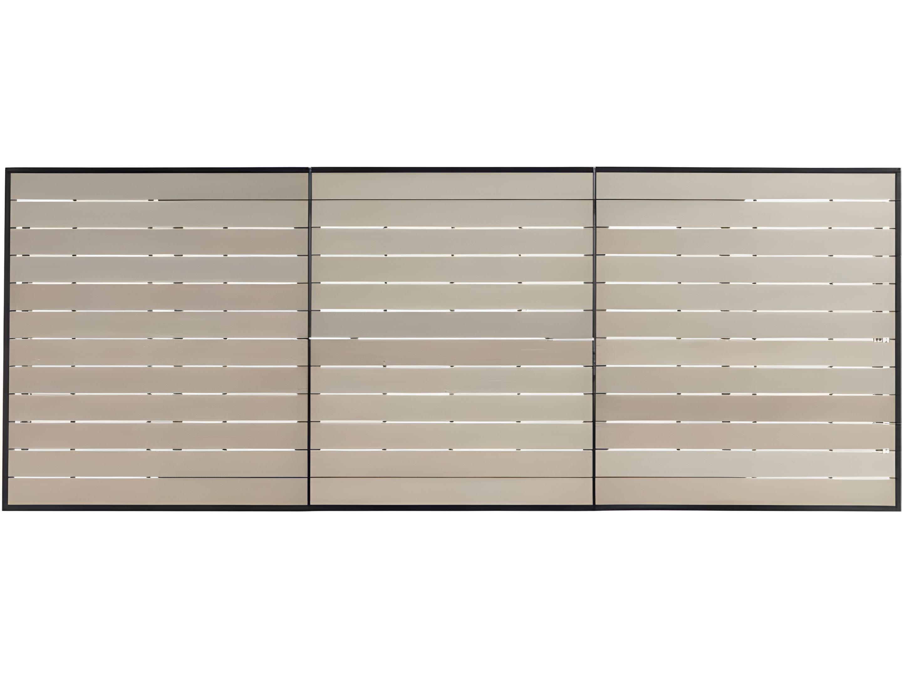 Ratana Mezo Silver Pearl Aluminum Rectangular Dining Table