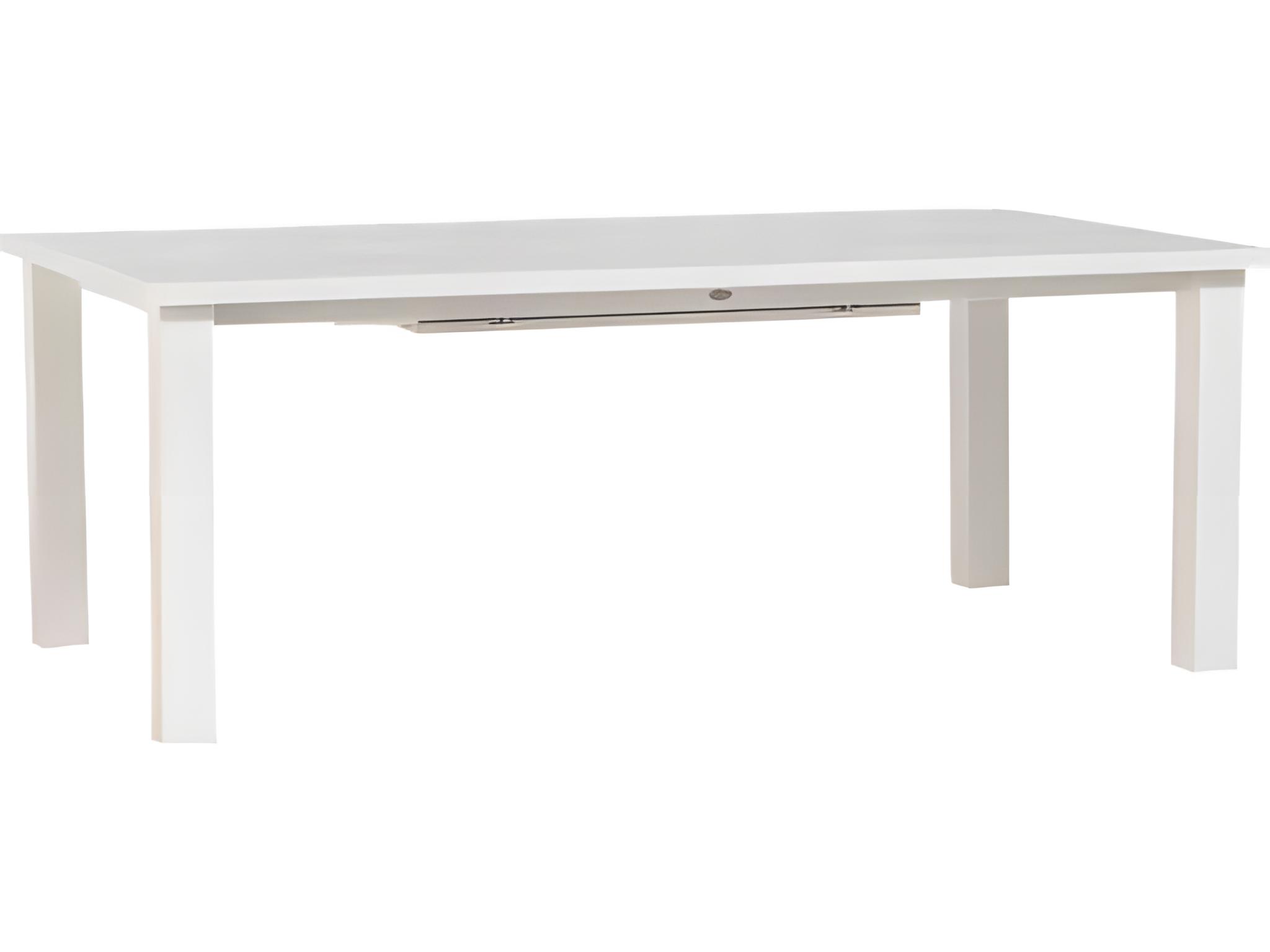 Ratana Mezo Silver Pearl Aluminum Rectangular Dining Table