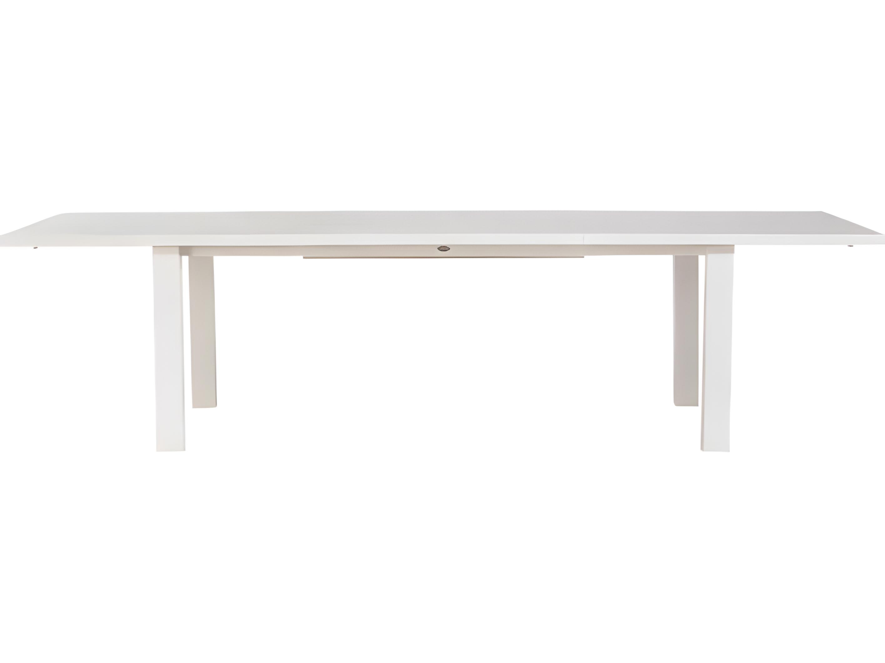 Ratana Mezo Silver Pearl Aluminum Rectangular Dining Table