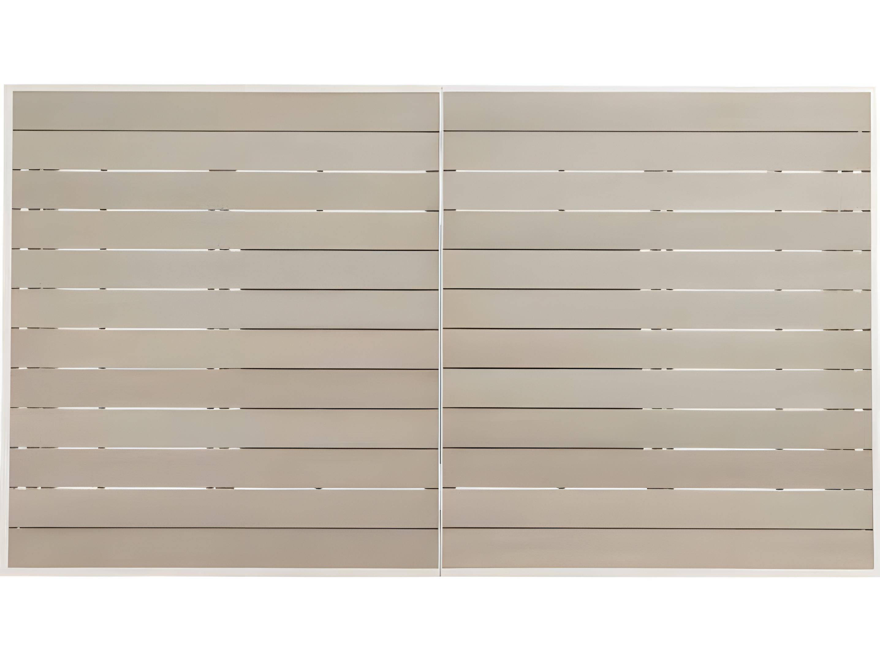 Ratana Mezo Silver Pearl Aluminum Rectangular Dining Table