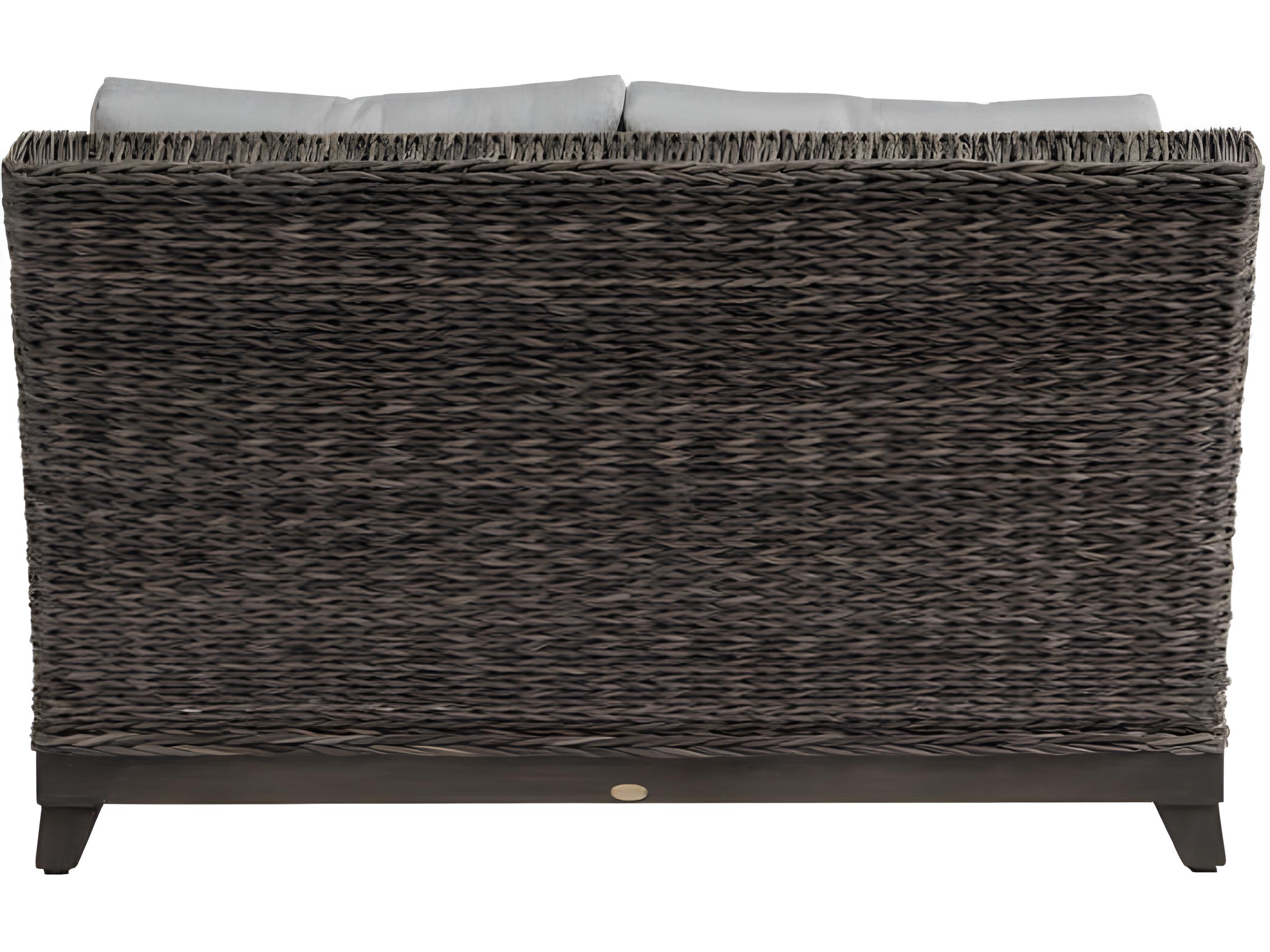 Ratana Boston Silver Ash Grey Aluminum Cushion Loveseat