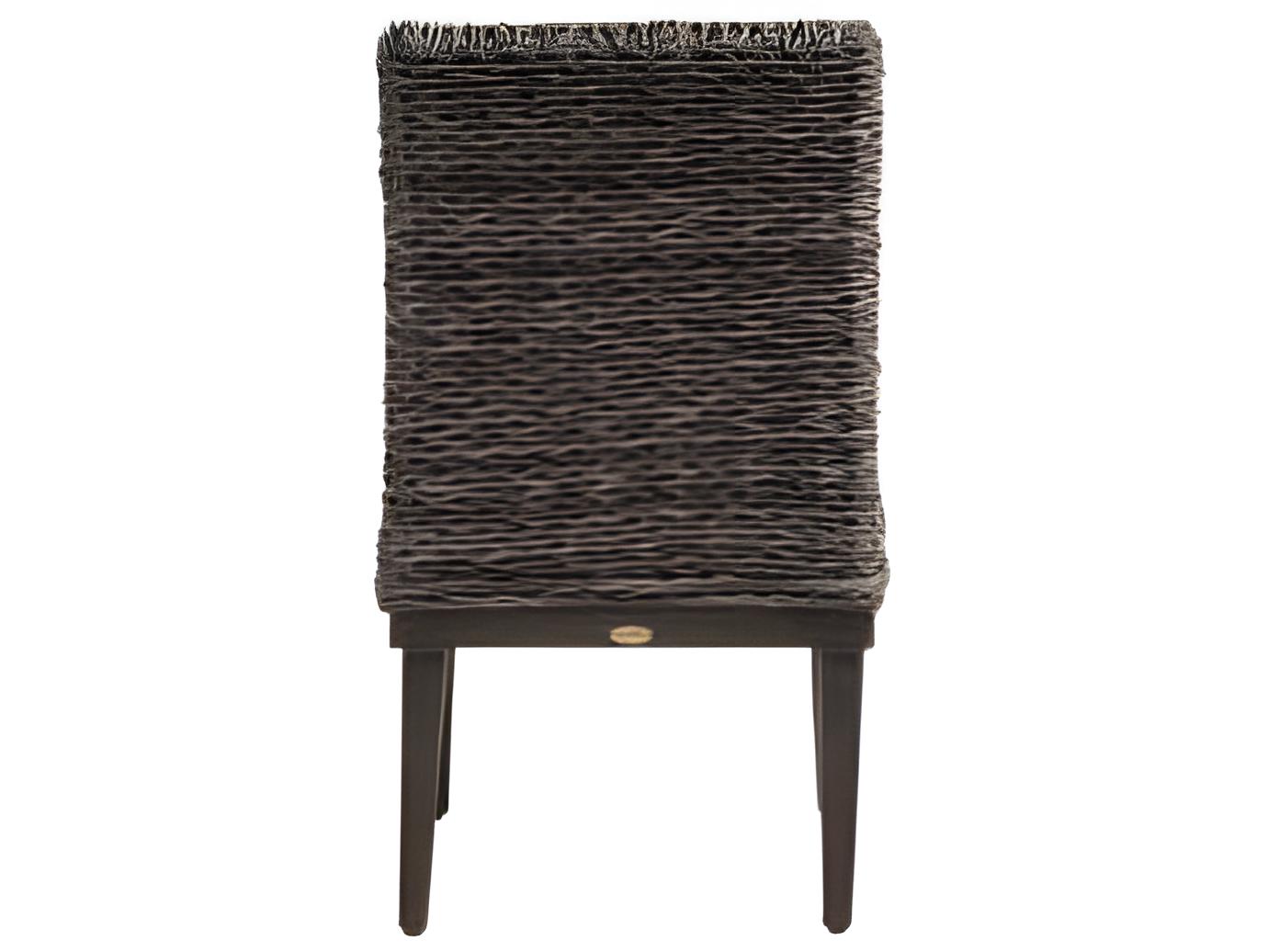 Ratana Boston Silver Ash Grey Aluminum Cushion Dining Chair