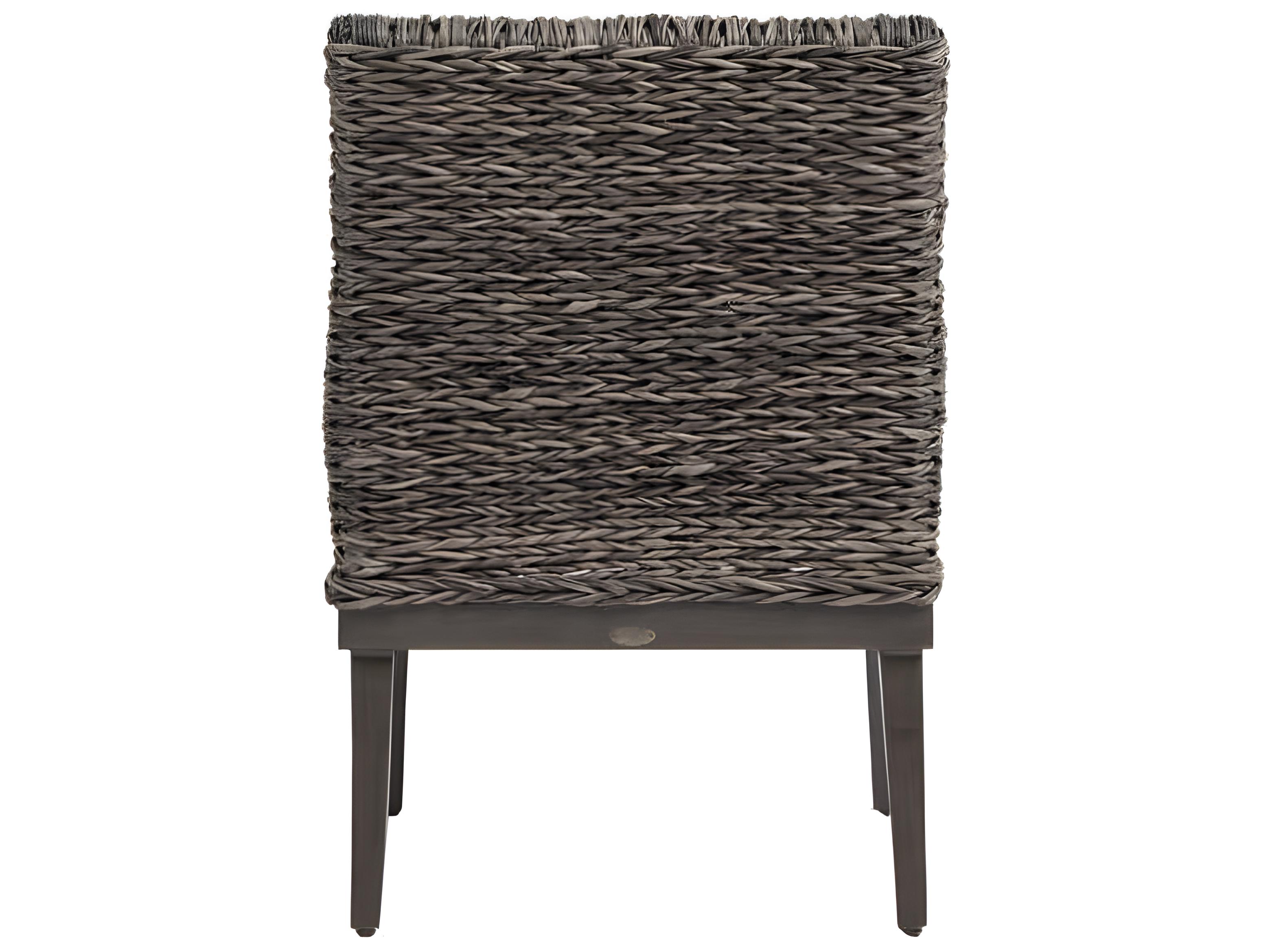 Ratana Boston Silver Ash Grey Aluminum Cushion Dining Chair