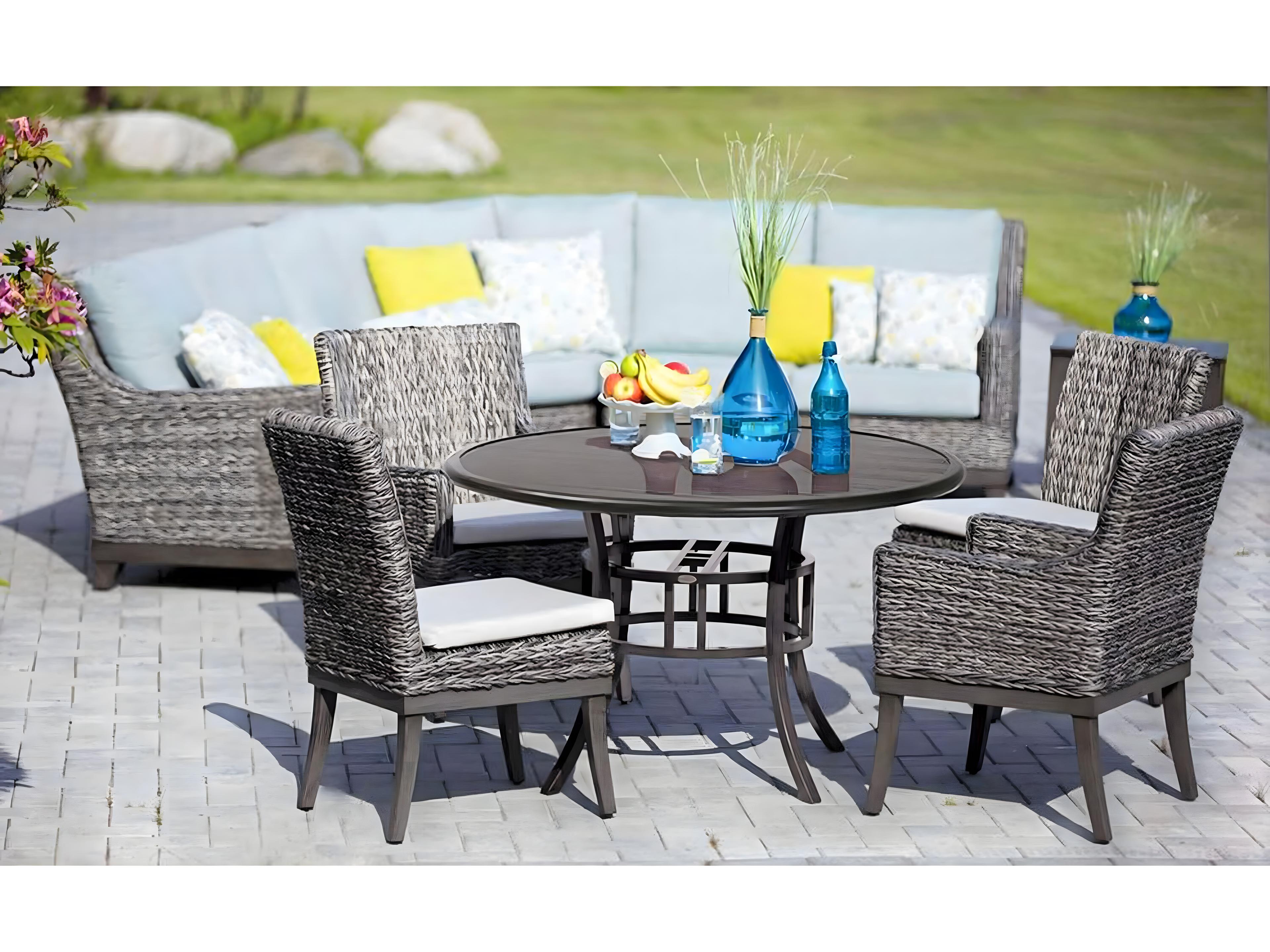 Ratana Boston Silver Ash Grey Aluminum Cushion Loveseat