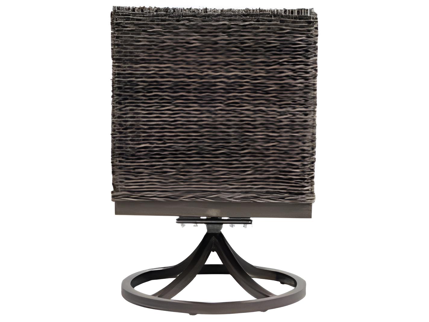 Ratana Boston Silver Ash Grey Aluminum Cushion Dining Chair