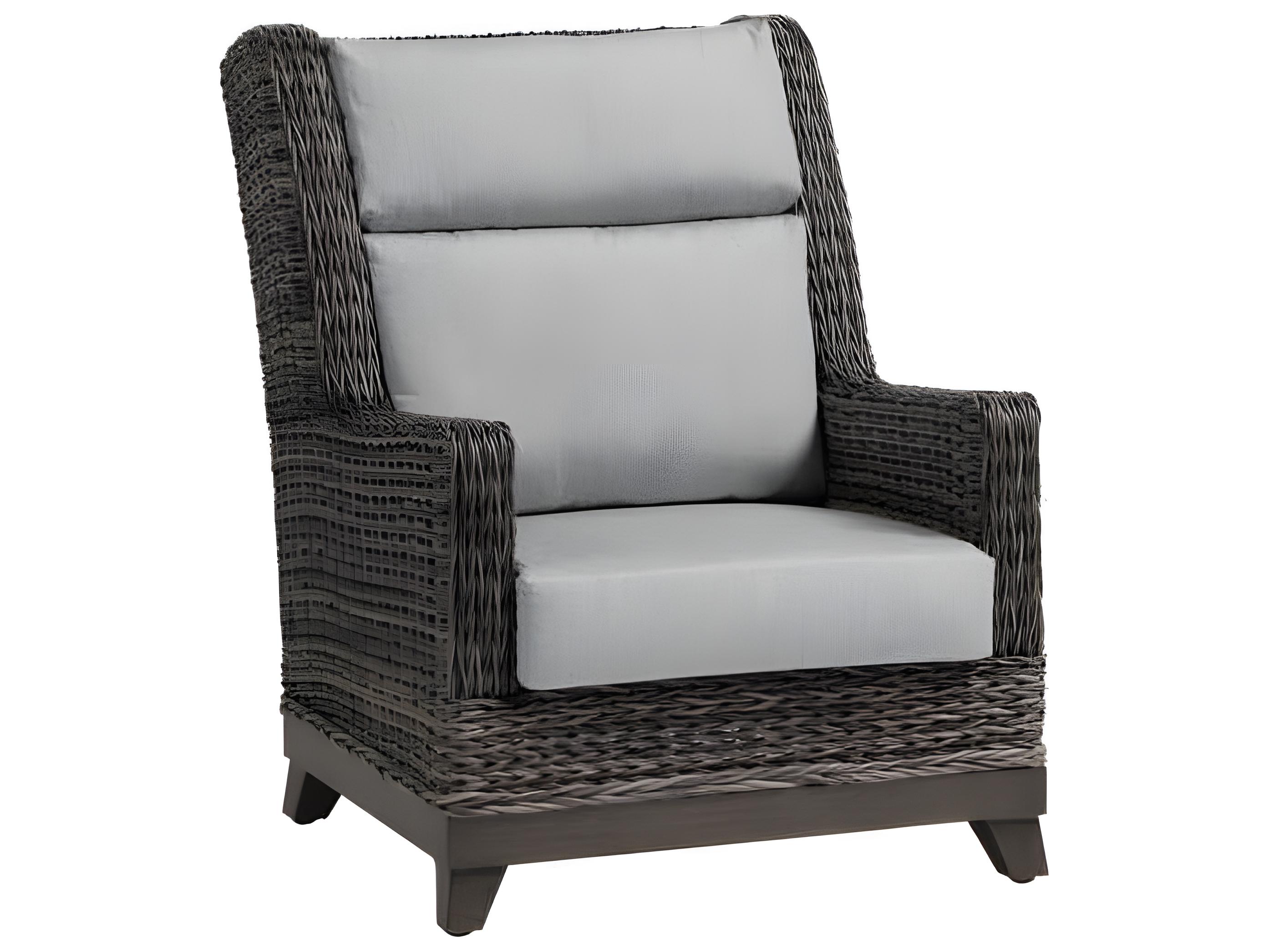 Ratana Boston Silver Ash Grey Aluminum Cushion Lounge Chair