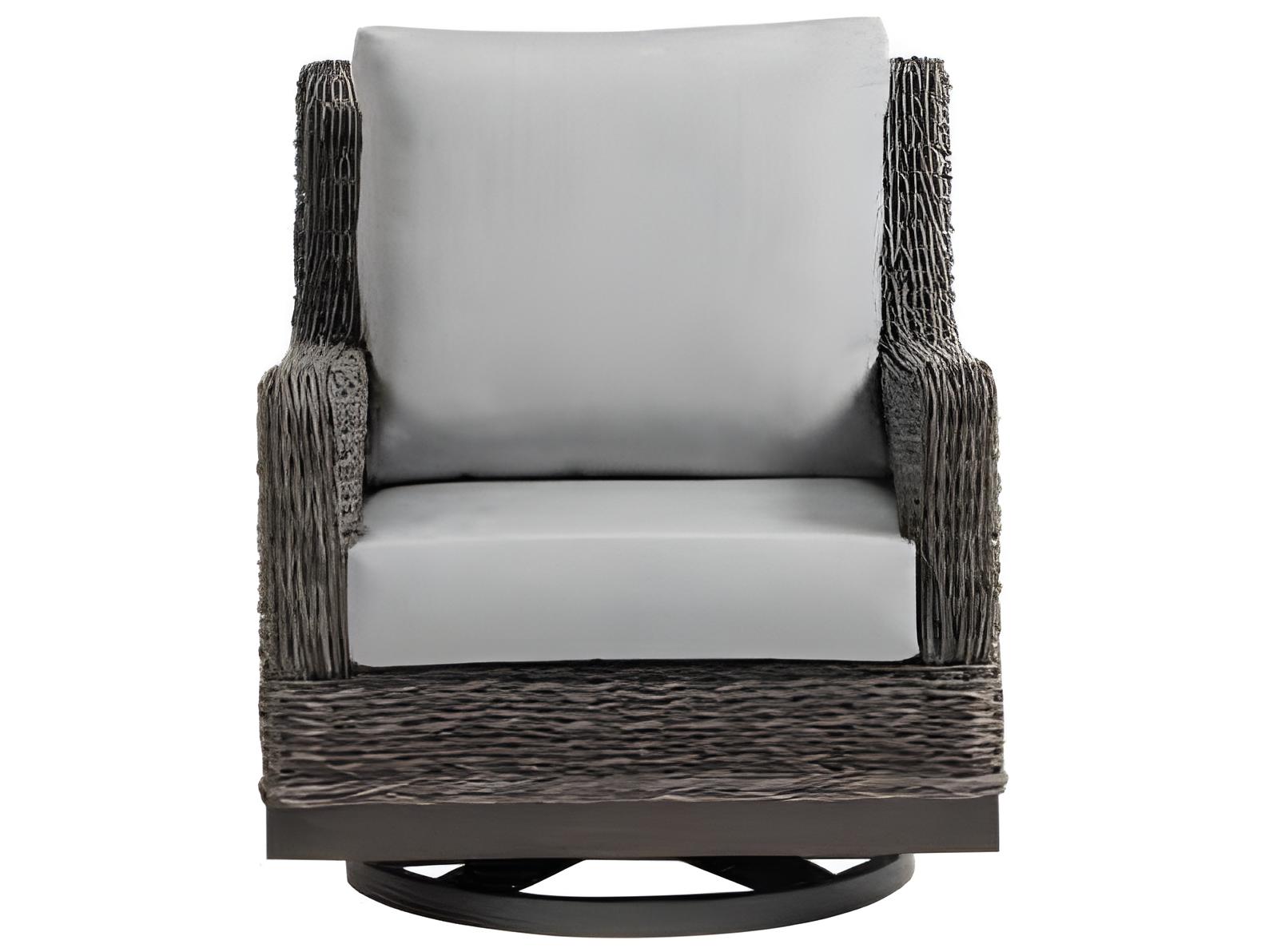 Ratana Boston Silver Ash Grey Aluminum Cushion Lounge Chair