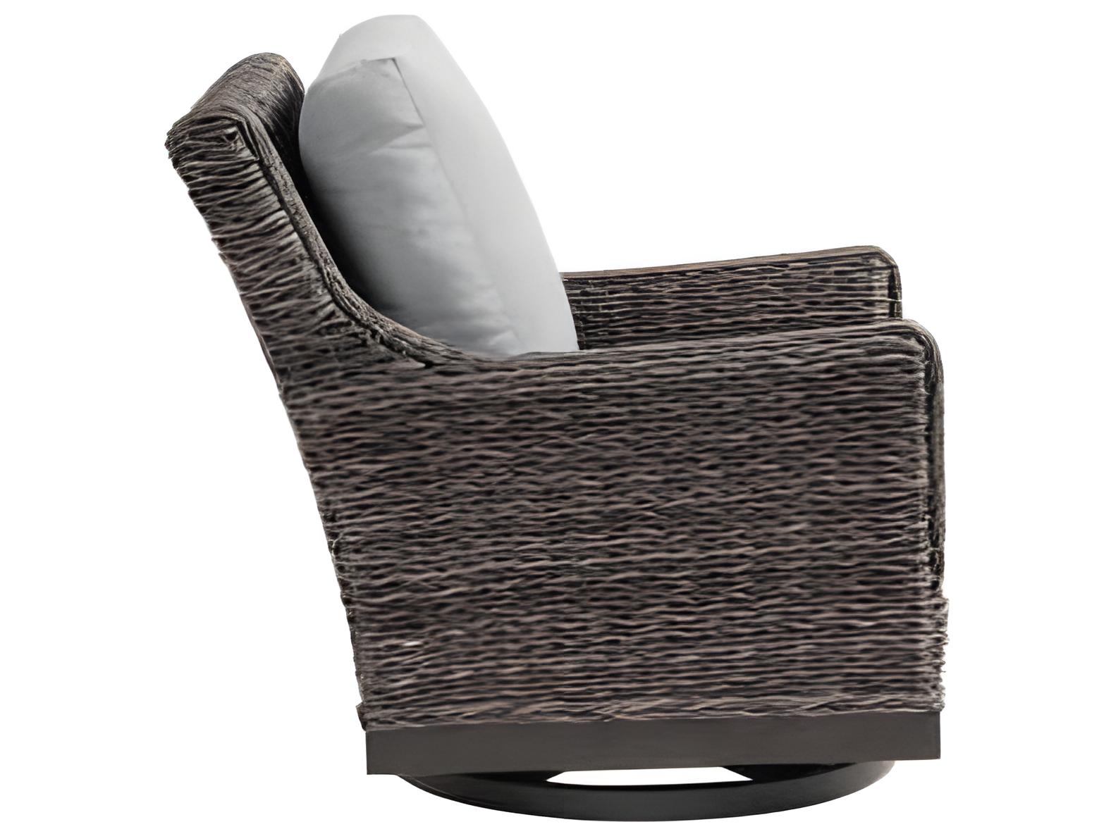 Ratana Boston Silver Ash Grey Aluminum Cushion Lounge Chair
