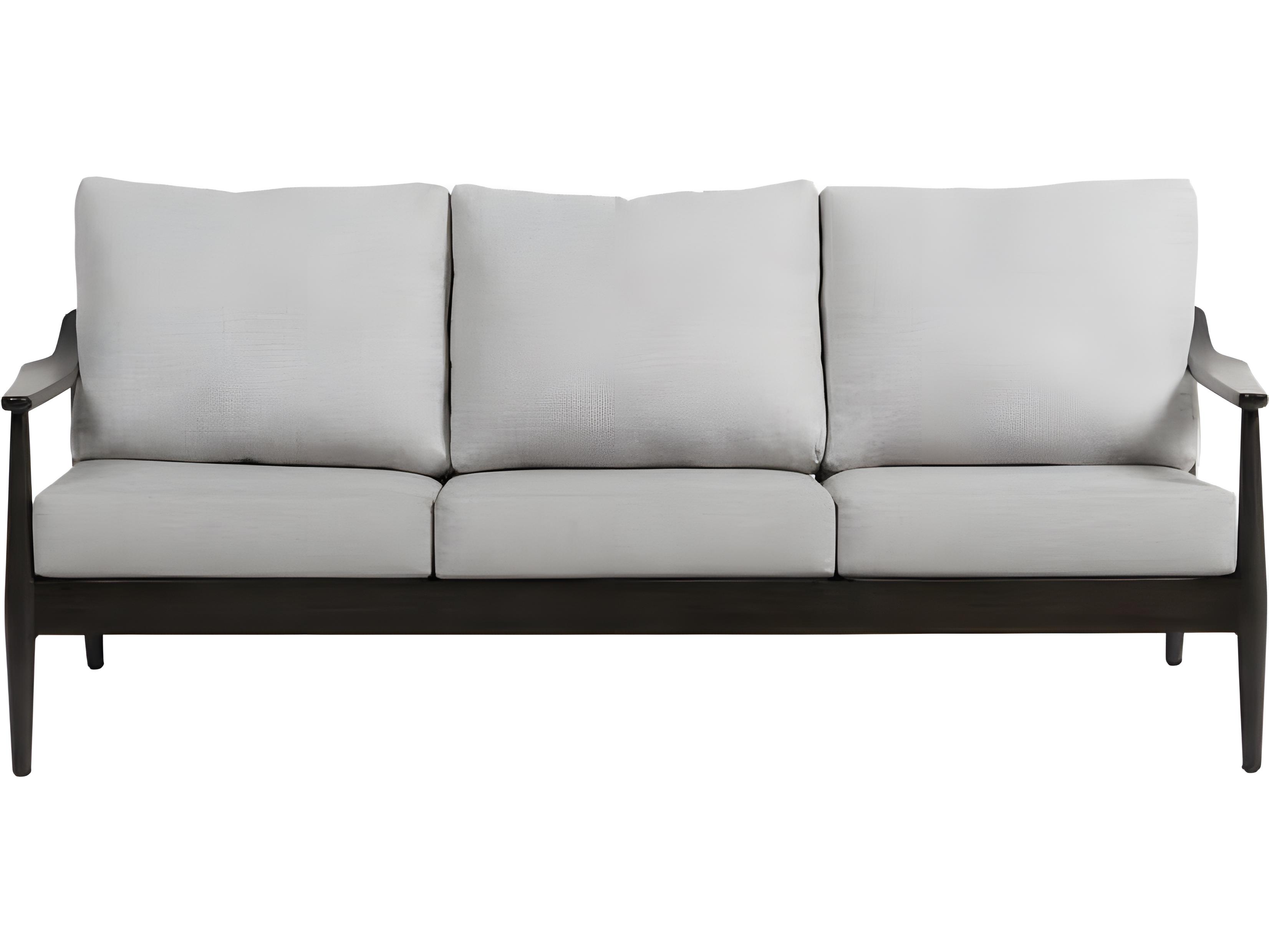 Ratana Bolano Silver Ash Grey Aluminum Cushion Sofa