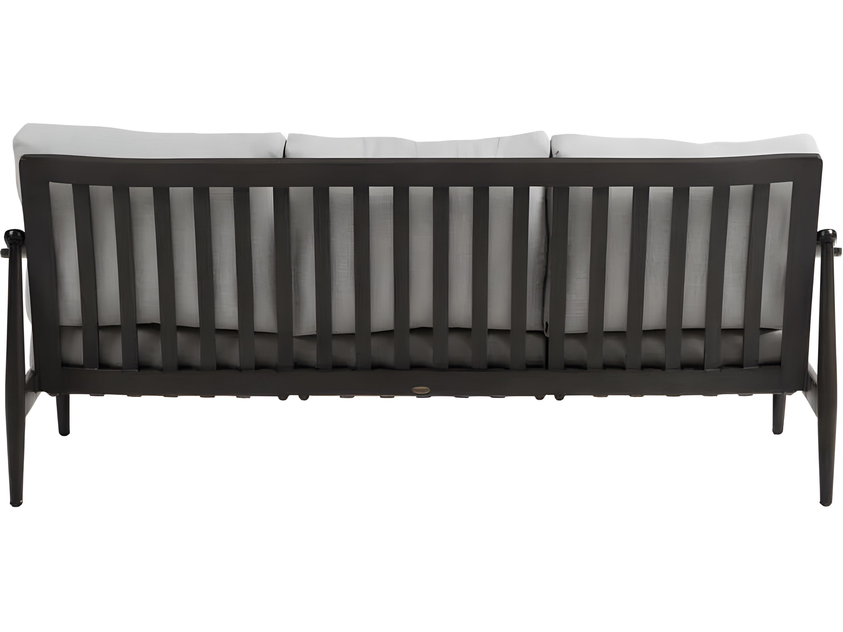 Ratana Bolano Silver Ash Grey Aluminum Cushion Sofa