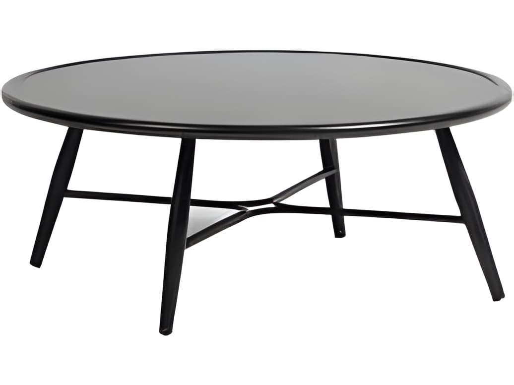 Ratana Bolano Silver Ash Grey Aluminum Round Coffee Table