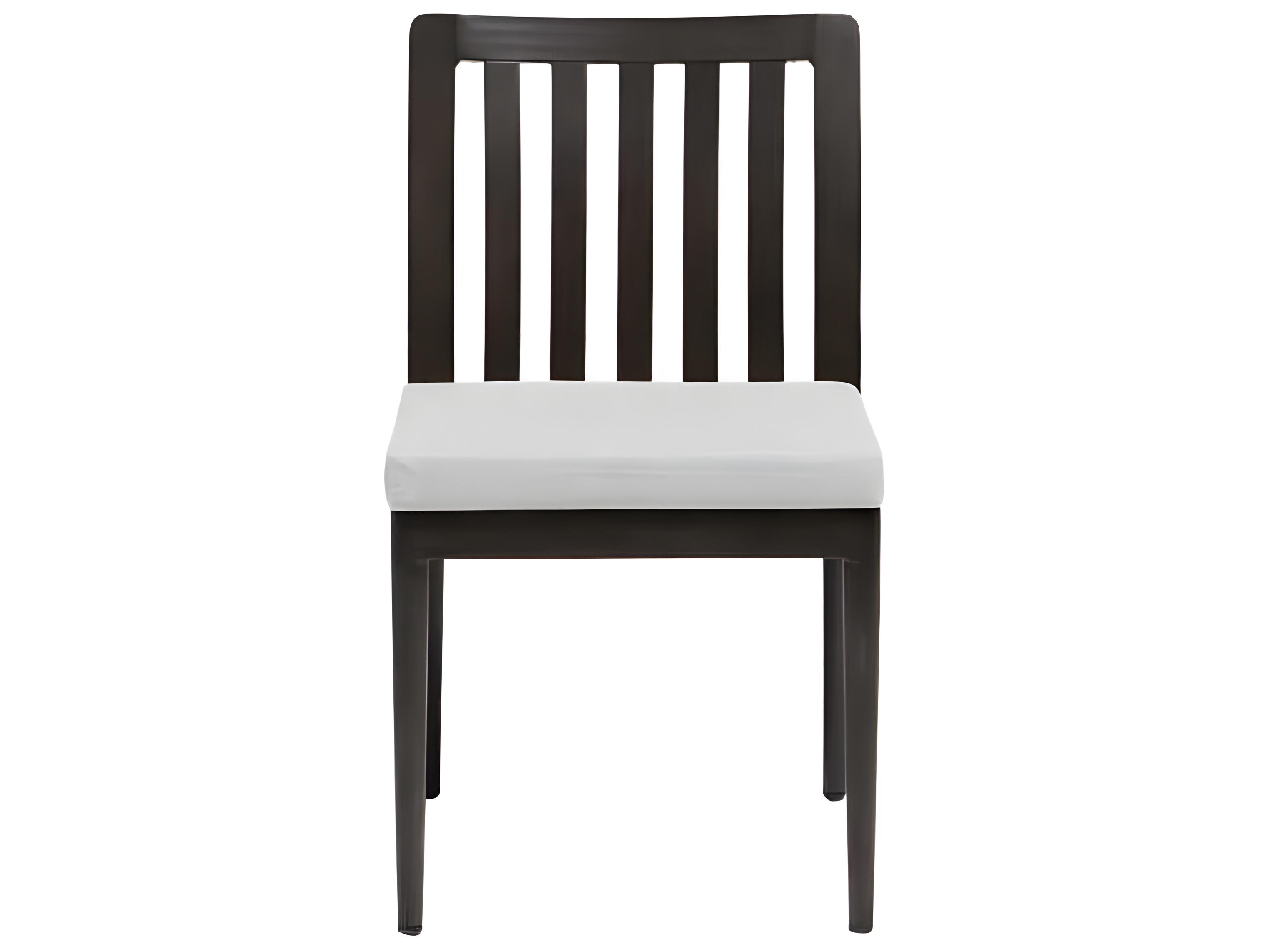Ratana Bolano Silver Ash Grey Aluminum Cushion Dining Chair