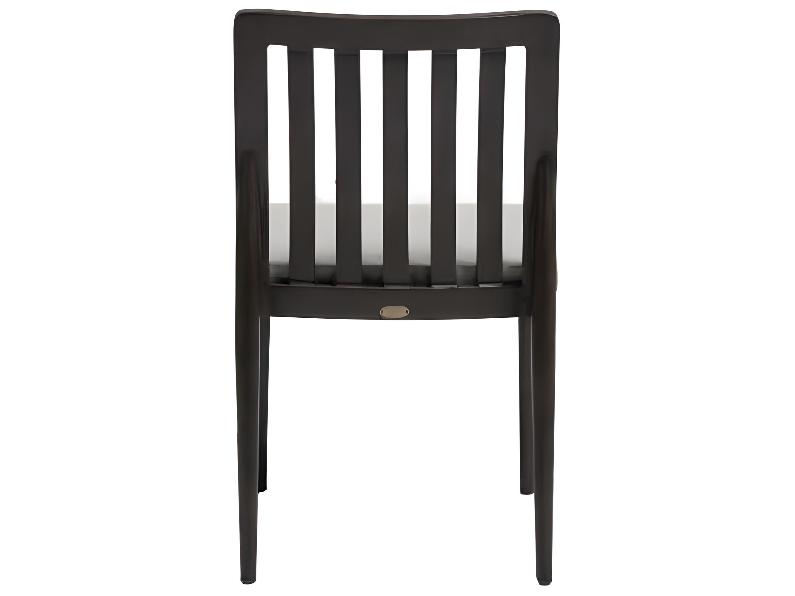 Ratana Bolano Silver Ash Grey Aluminum Cushion Dining Chair