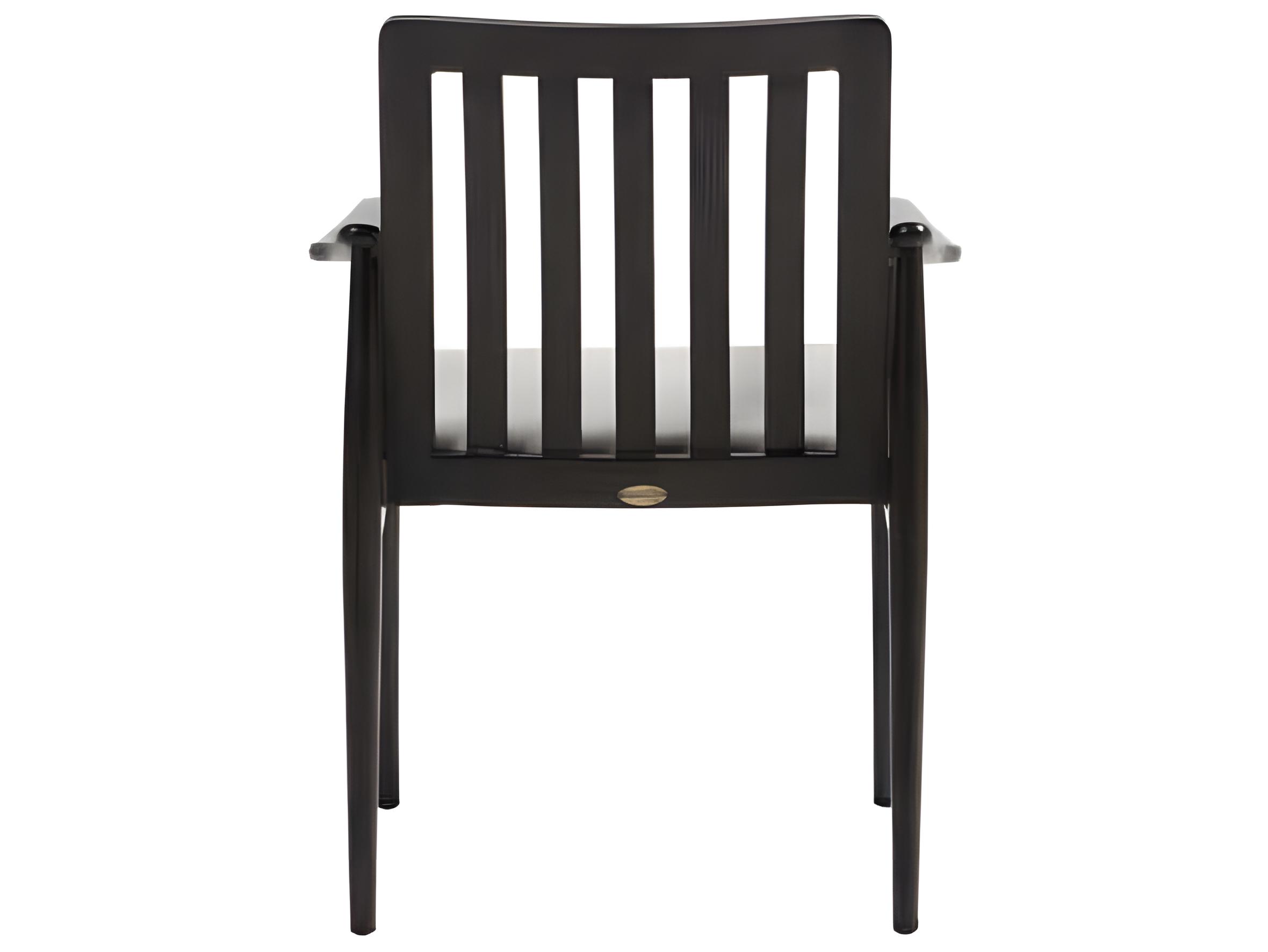 Ratana Bolano Silver Ash Grey Aluminum Cushion Dining Chair