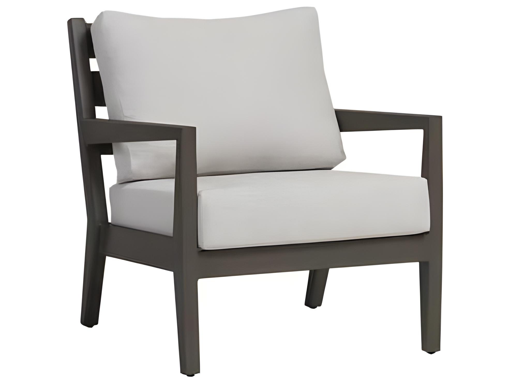 Ratana Lucia Silver Ash Grey Aluminum Cushion Lounge Chair