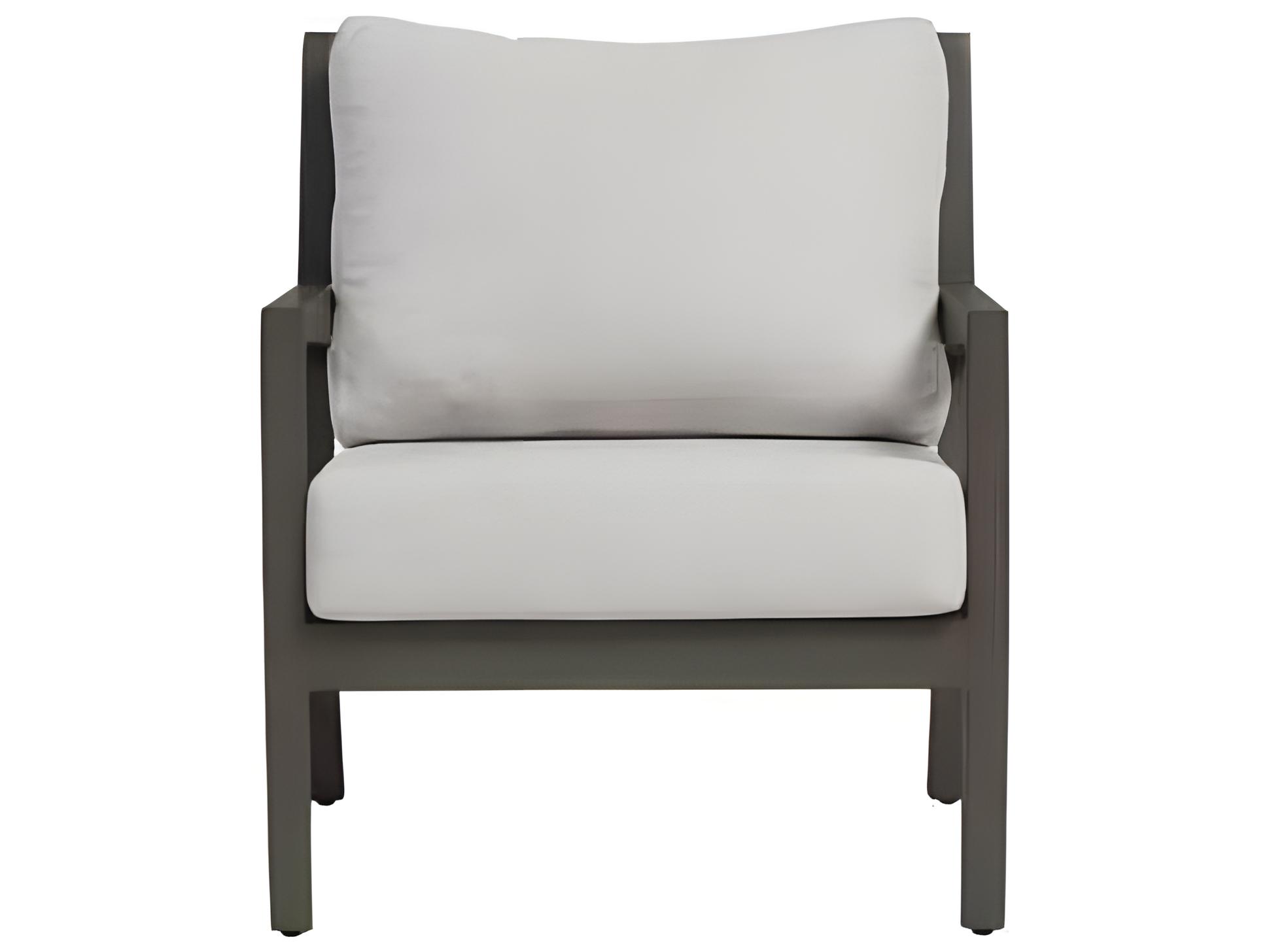 Ratana Lucia Silver Ash Grey Aluminum Cushion Lounge Chair