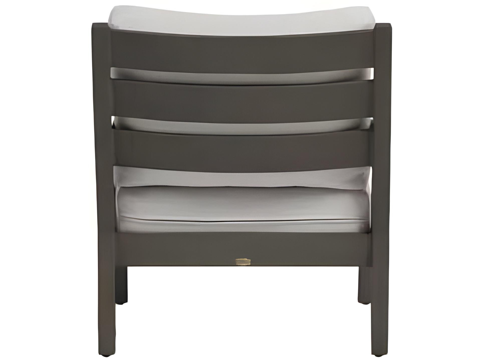 Ratana Lucia Silver Ash Grey Aluminum Cushion Lounge Chair