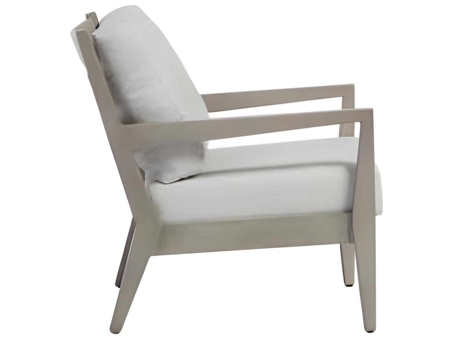 Ratana Lucia Silver Pearl Aluminum Cushion Lounge Chair