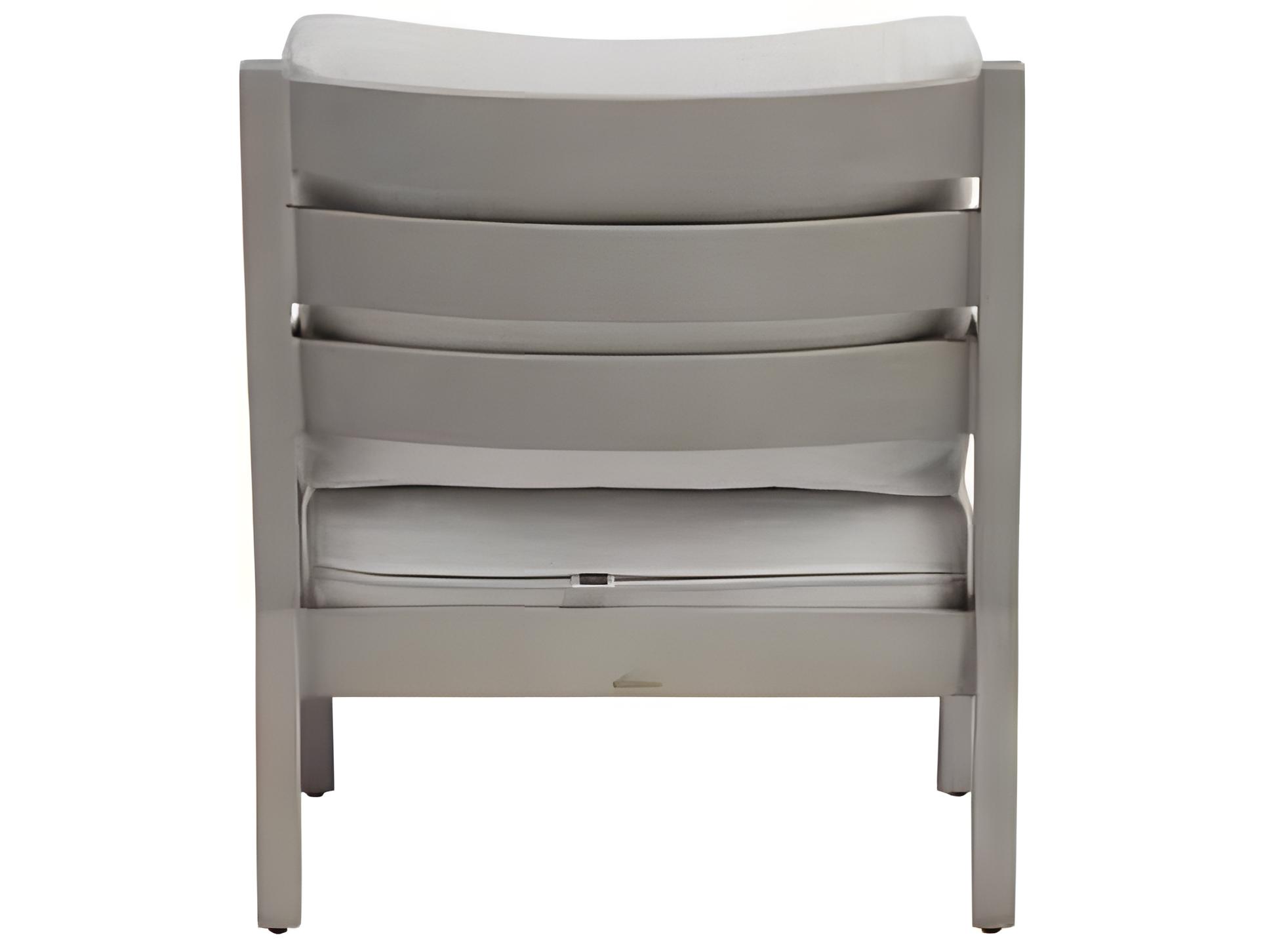 Ratana Lucia Silver Pearl Aluminum Cushion Lounge Chair