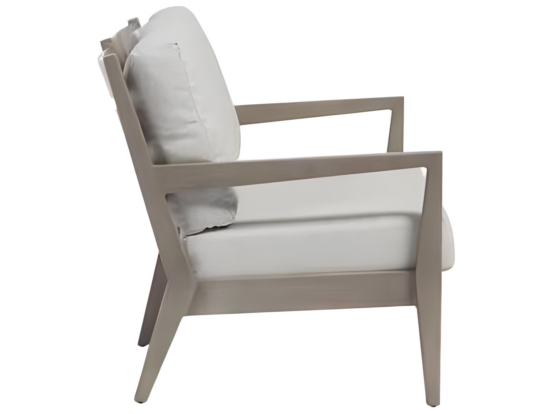 Ratana Lucia Silver Pearl Aluminum Cushion Loveseat