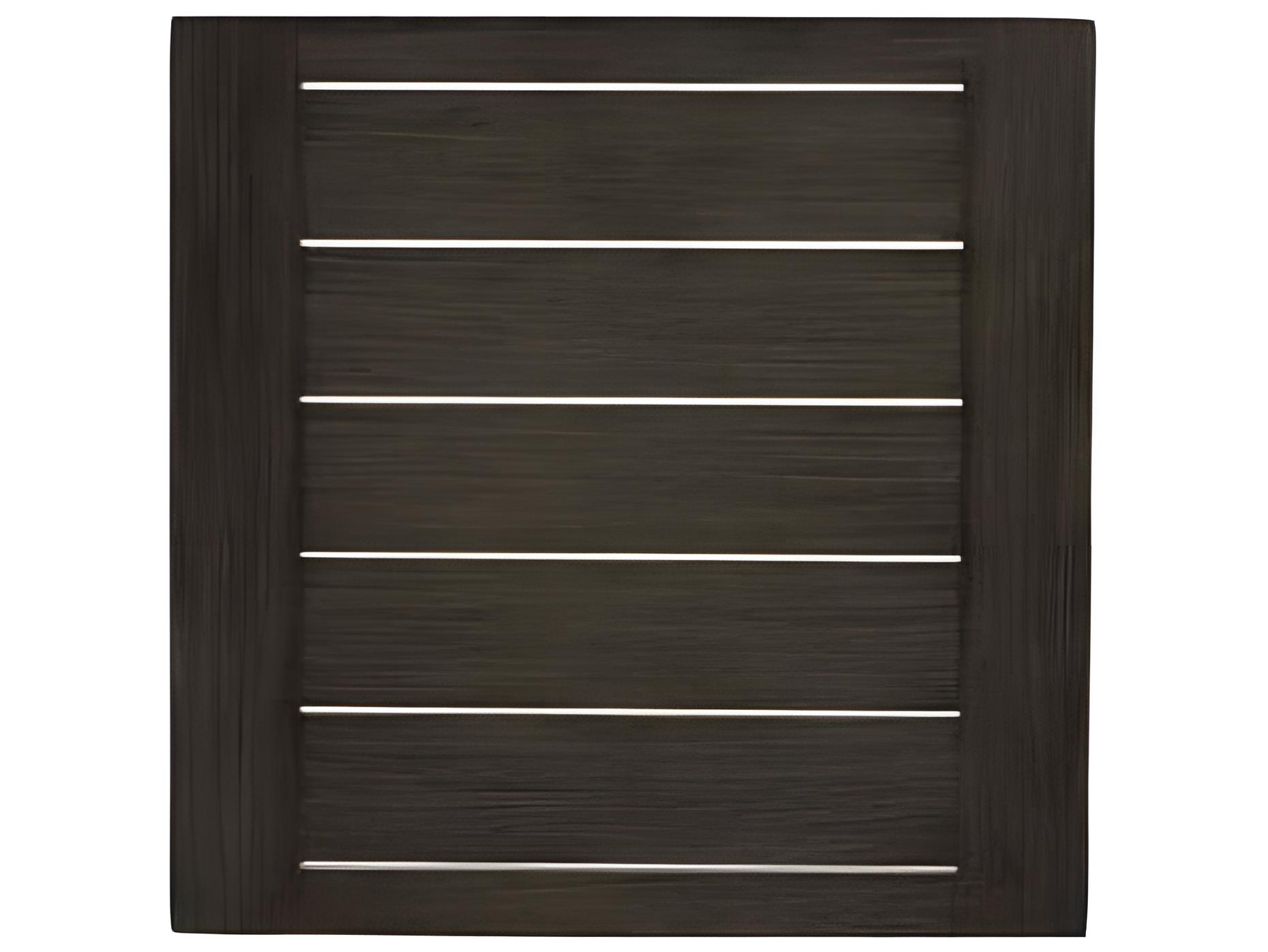 Ratana Lucia Silver Ash Grey Aluminum Square End Table