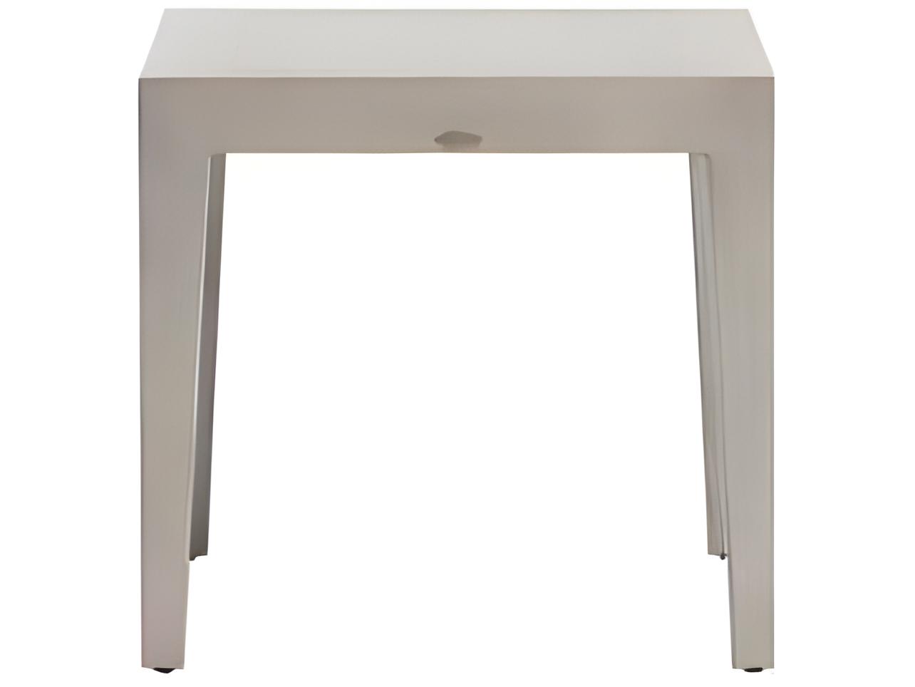 Ratana Lucia Silver Pearl Aluminum Square End Table
