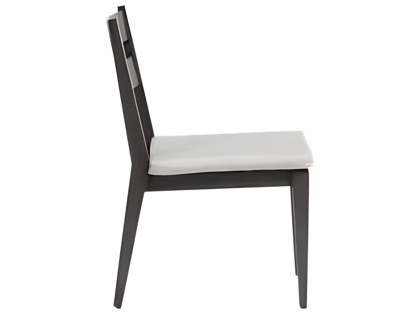 Ratana Lucia Silver Ash Grey Aluminum Cushion Dining Chair