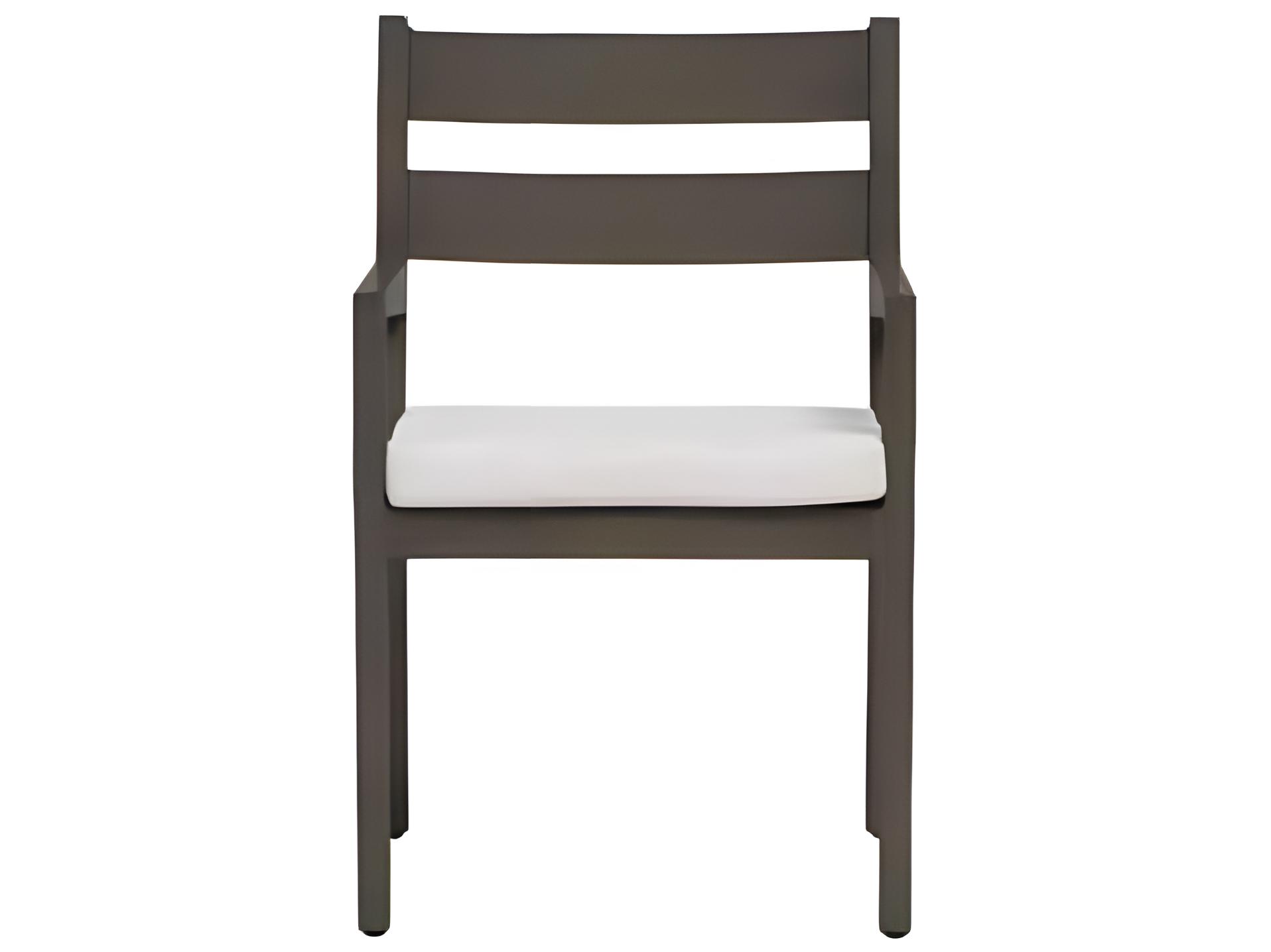 Ratana Lucia Silver Ash Grey Aluminum Cushion Dining Chair