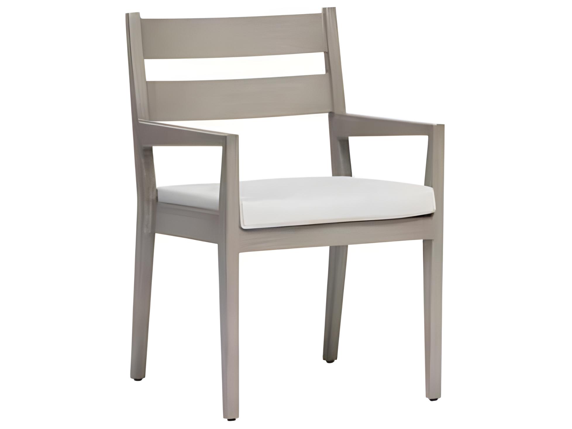 Ratana Lucia Silver Pearl Aluminum Cushion Dining Chair
