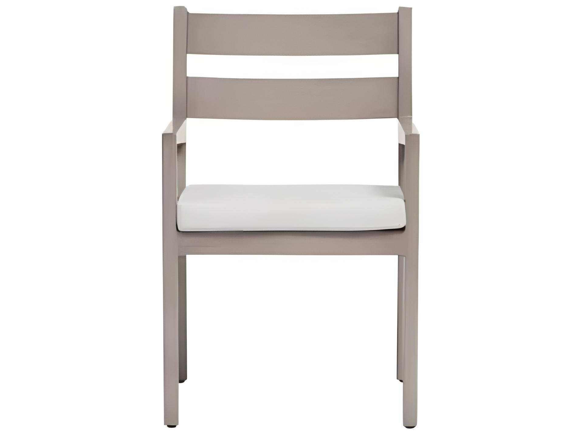 Ratana Lucia Silver Pearl Aluminum Cushion Dining Chair