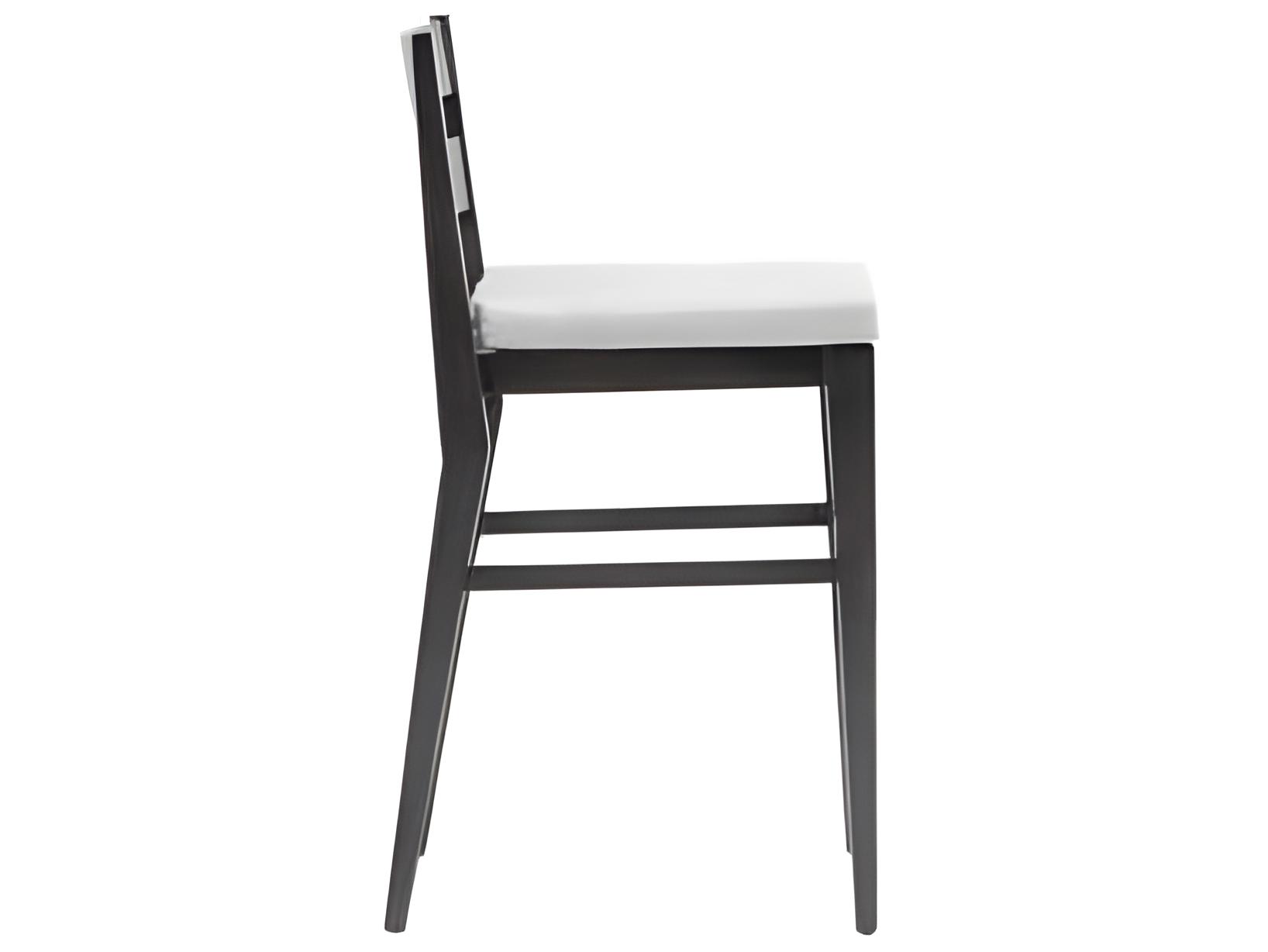 Ratana Lucia Silver Ash Grey Aluminum Cushion Bar Stool