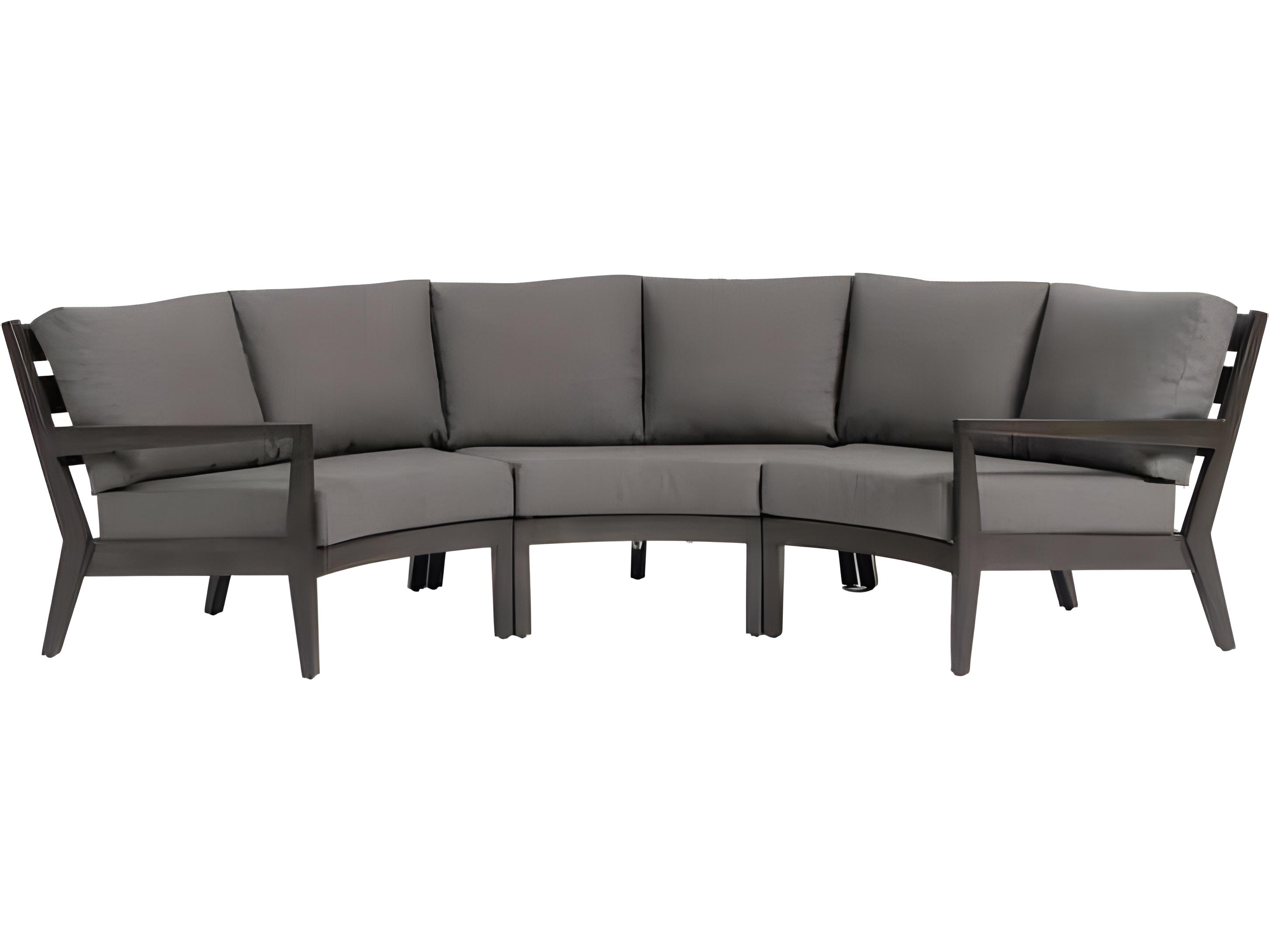 Ratana Lucia Silver Ash Grey Aluminum Cushion Lounge Chair