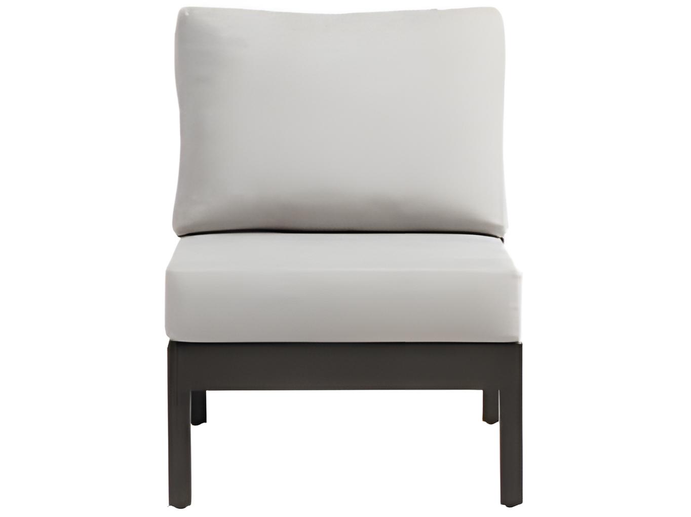 Ratana Lucia Silver Ash Grey Aluminum Cushion Lounge Chair