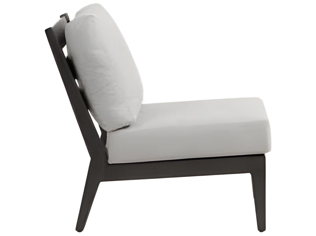 Ratana Lucia Silver Ash Grey Aluminum Cushion Lounge Chair