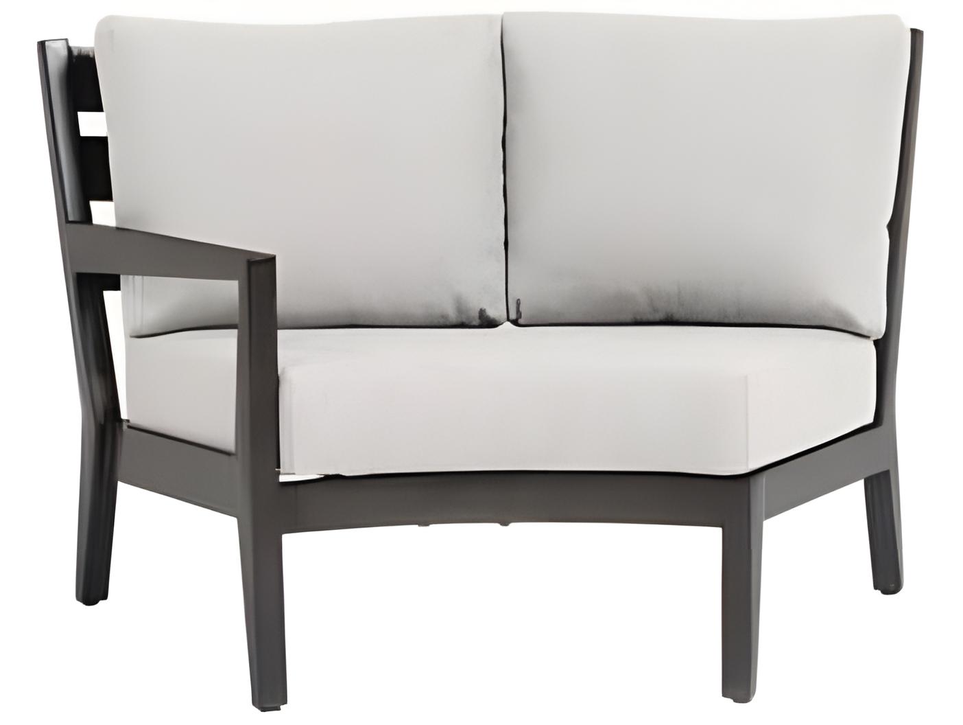 Ratana Lucia Silver Ash Grey Aluminum Cushion Lounge Chair