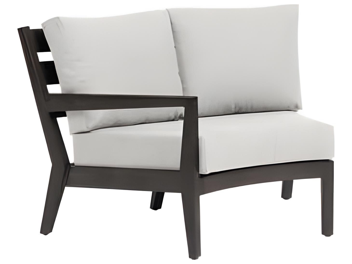 Ratana Lucia Silver Ash Grey Aluminum Cushion Lounge Chair