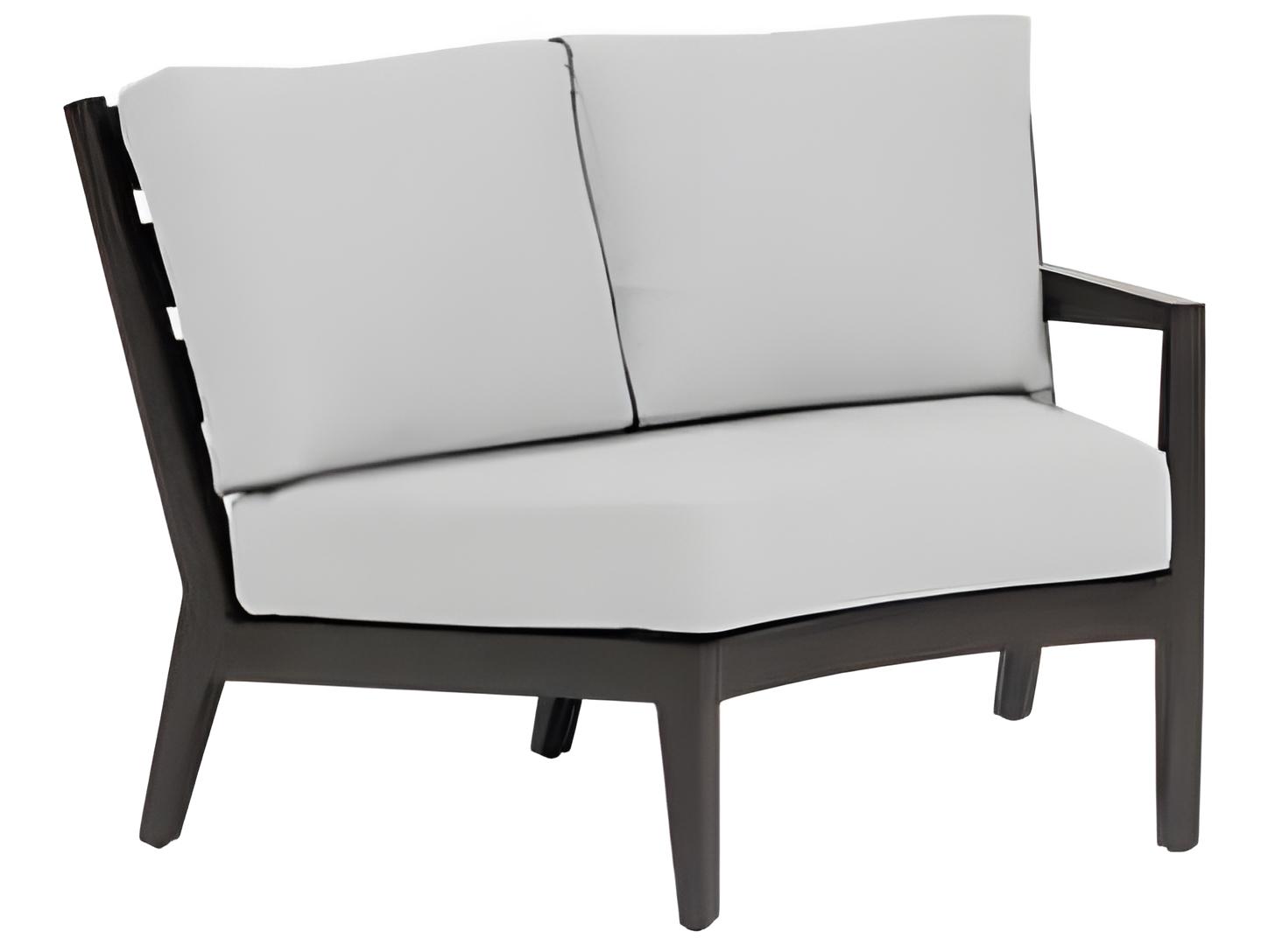 Ratana Lucia Silver Ash Grey Aluminum Cushion Lounge Chair