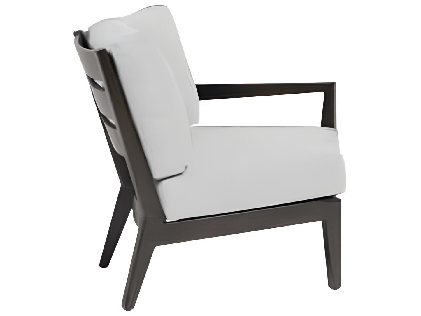 Ratana Lucia Silver Ash Grey Aluminum Cushion Lounge Chair