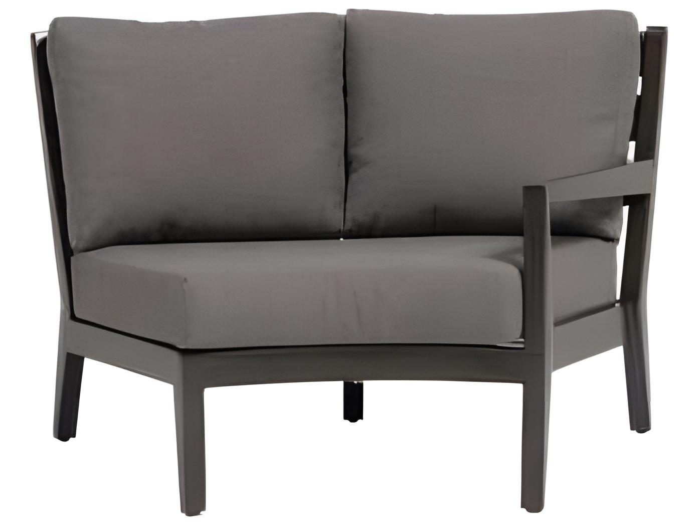 Ratana Lucia Silver Ash Grey Aluminum Cushion Lounge Chair