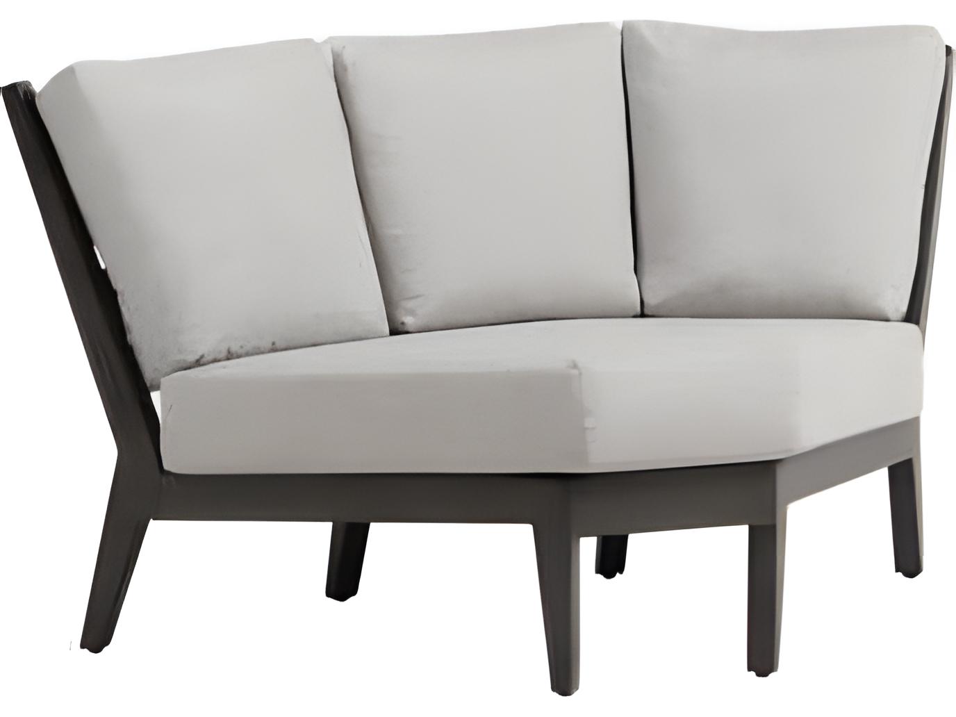 Ratana Lucia Silver Ash Grey Aluminum Cushion Lounge Chair