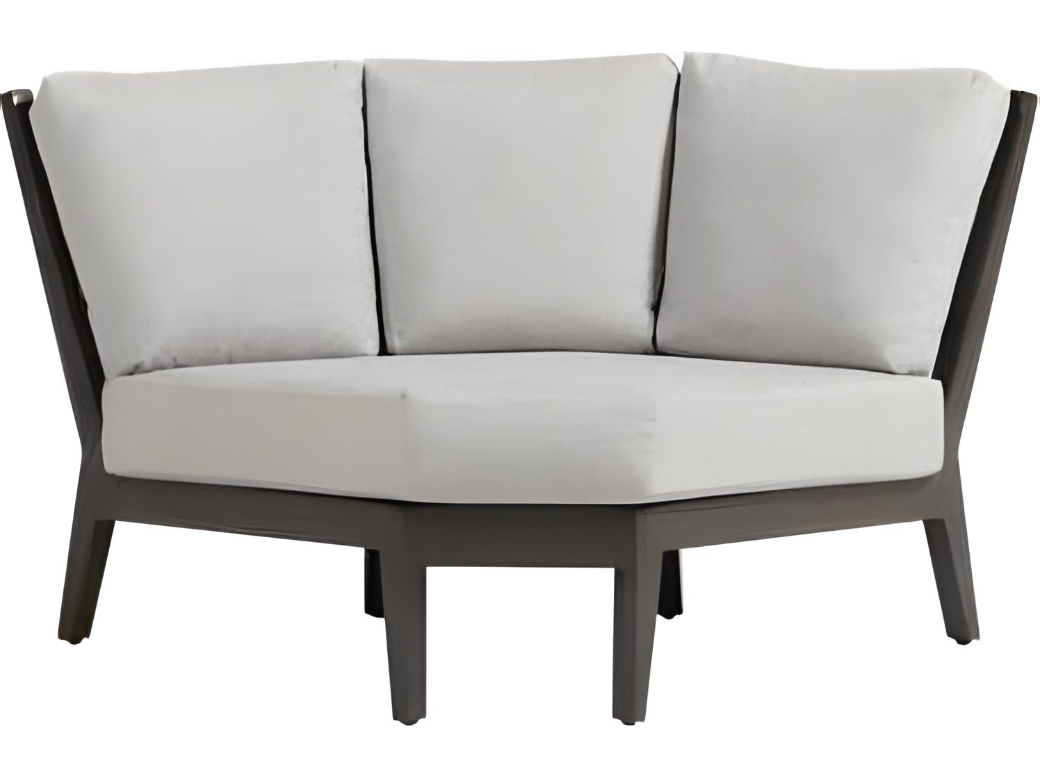 Ratana Lucia Silver Ash Grey Aluminum Cushion Lounge Chair