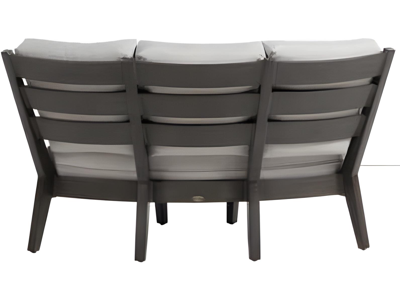 Ratana Lucia Silver Ash Grey Aluminum Cushion Lounge Chair