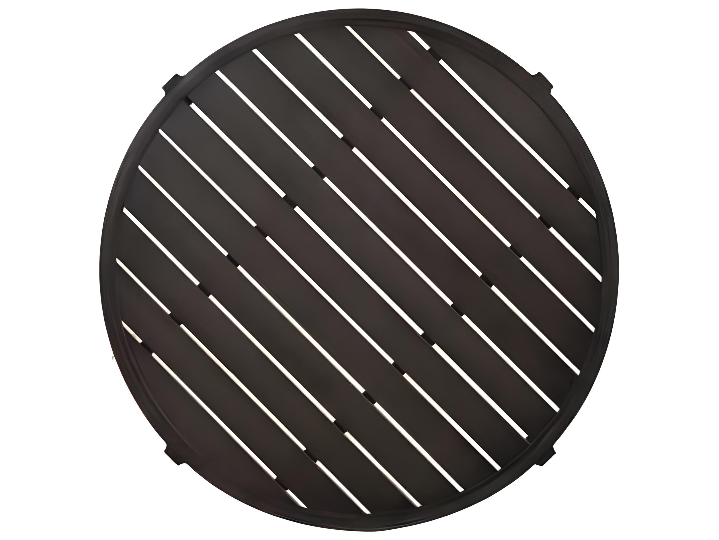 Ratana Lucia Silver Ash Grey Aluminum Round Coffee Table