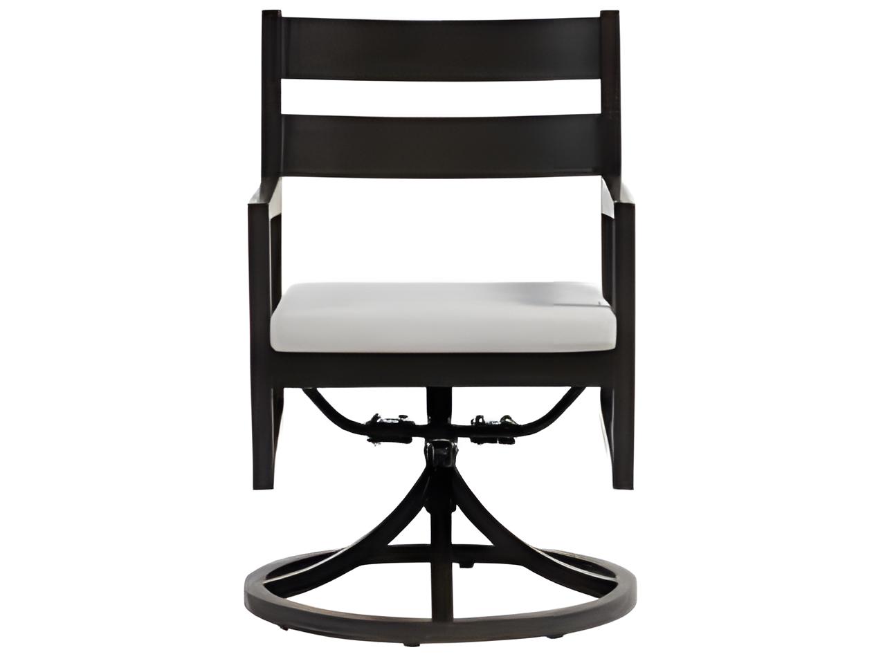 Ratana Lucia Silver Ash Grey Aluminum Cushion Dining Chair