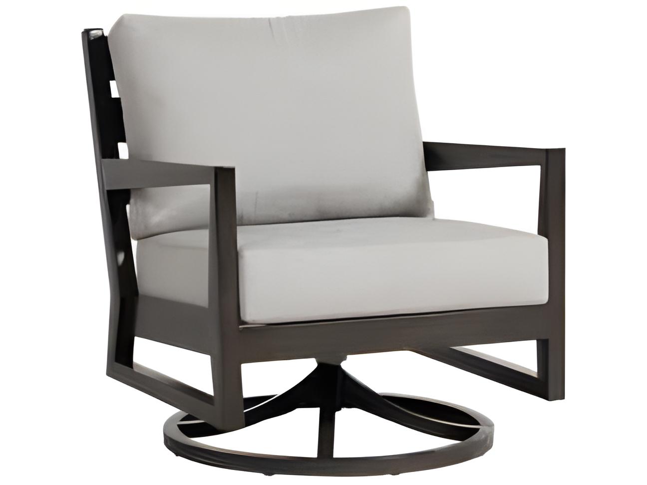Ratana Lucia Silver Ash Grey Aluminum Cushion Lounge Chair