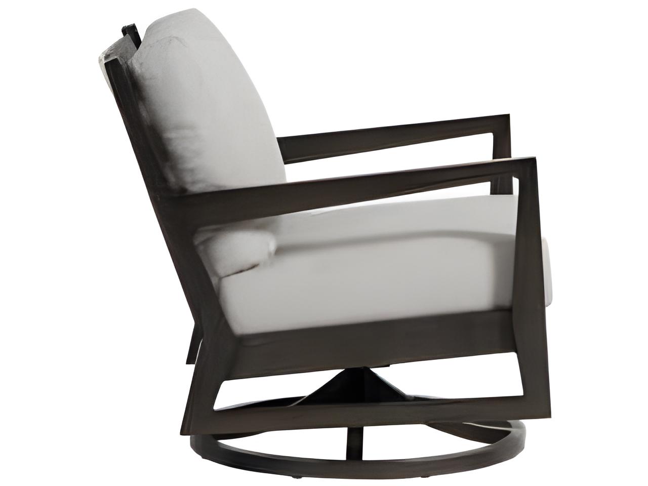 Ratana Lucia Silver Ash Grey Aluminum Cushion Lounge Chair
