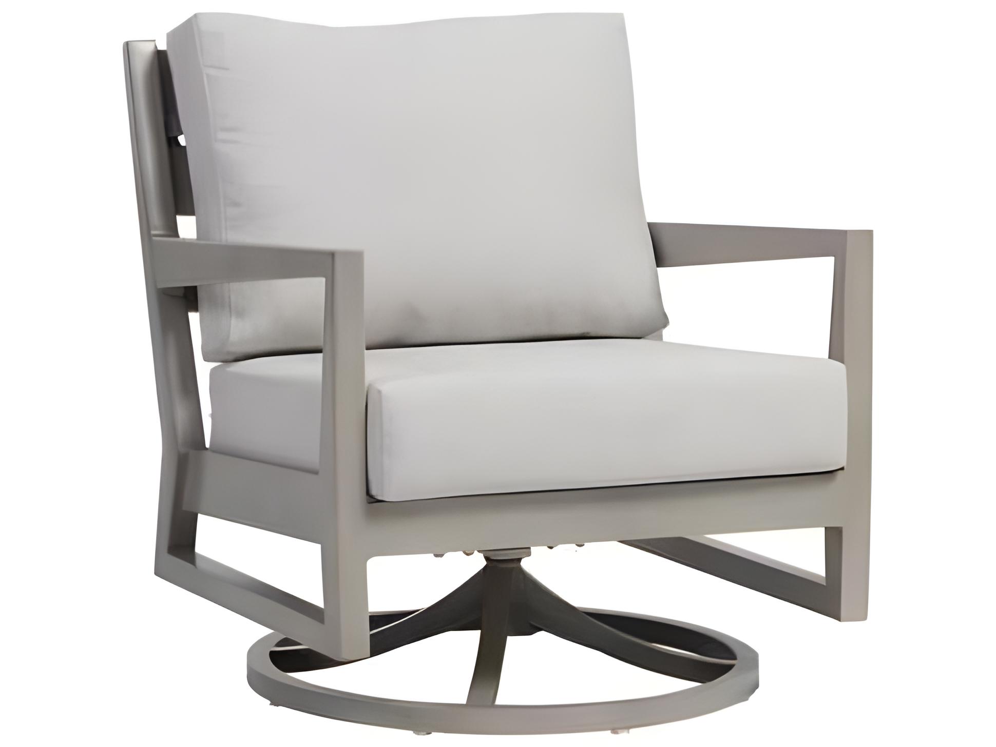 Ratana Lucia Silver Pearl Aluminum Cushion Lounge Chair