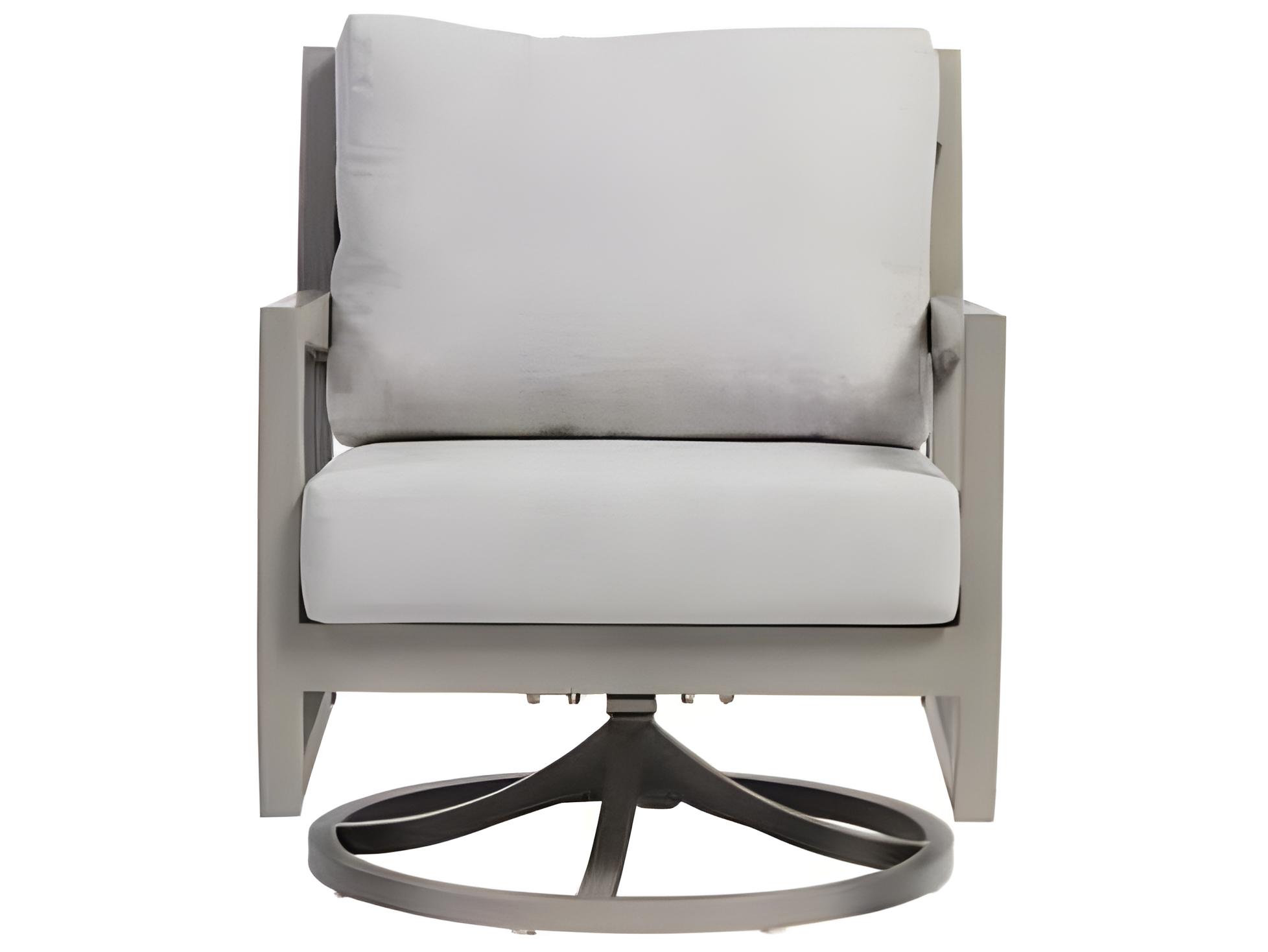 Ratana Lucia Silver Pearl Aluminum Cushion Lounge Chair