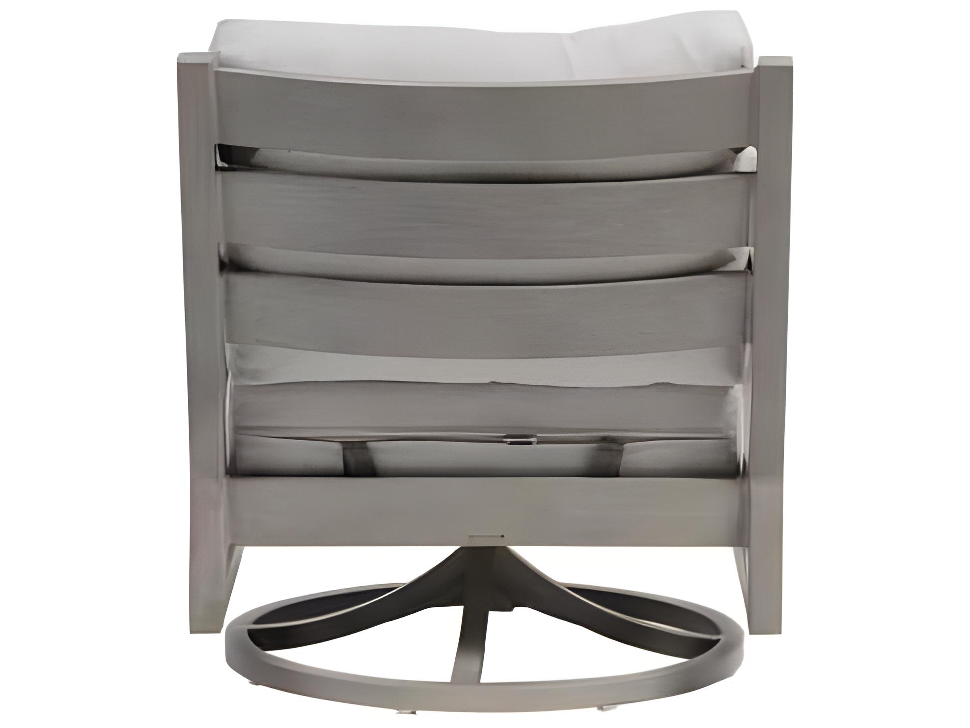 Ratana Lucia Silver Pearl Aluminum Cushion Lounge Chair