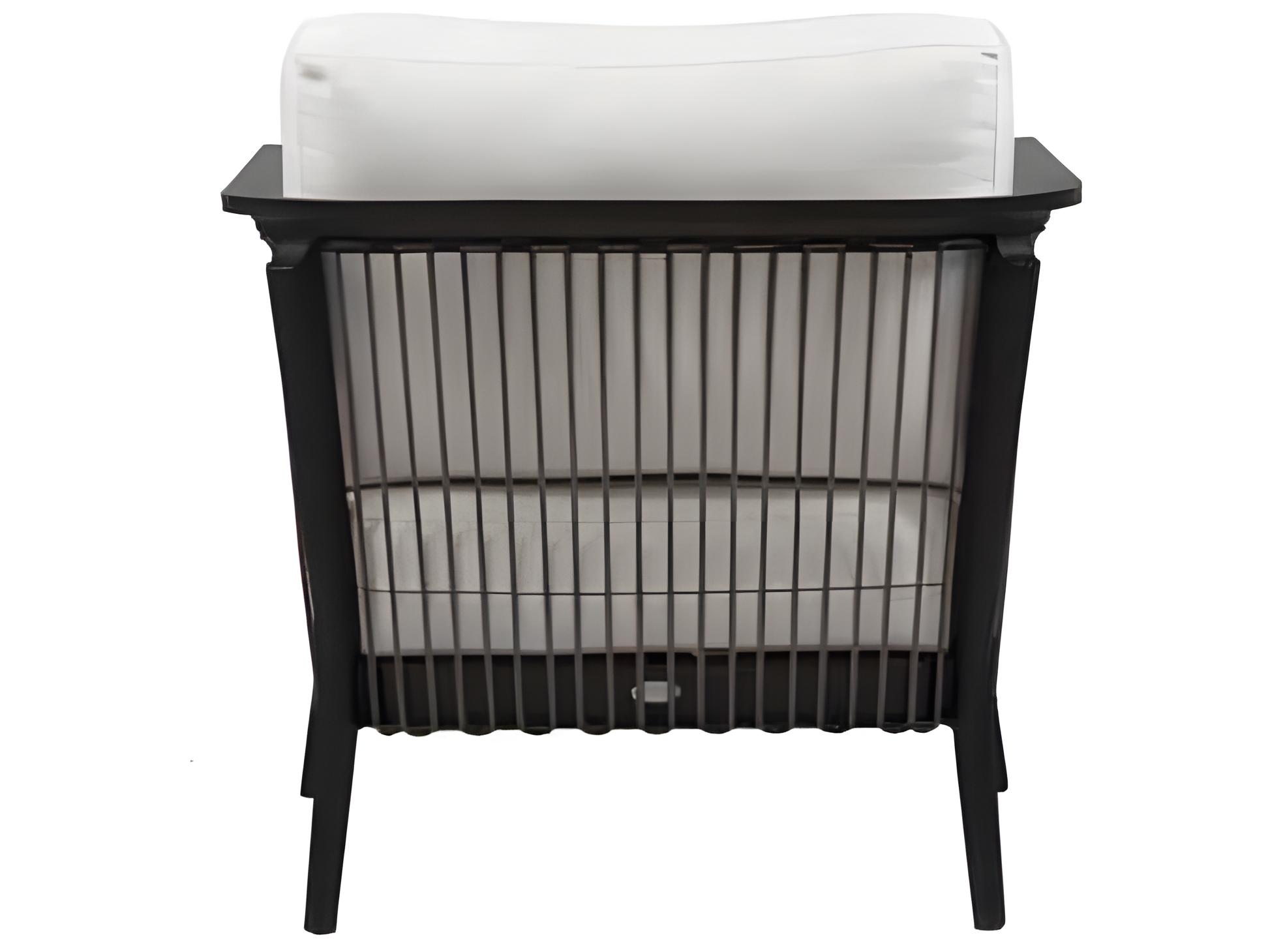 Ratana Copacabana Silver Black Aluminum Cushion Lounge Chair